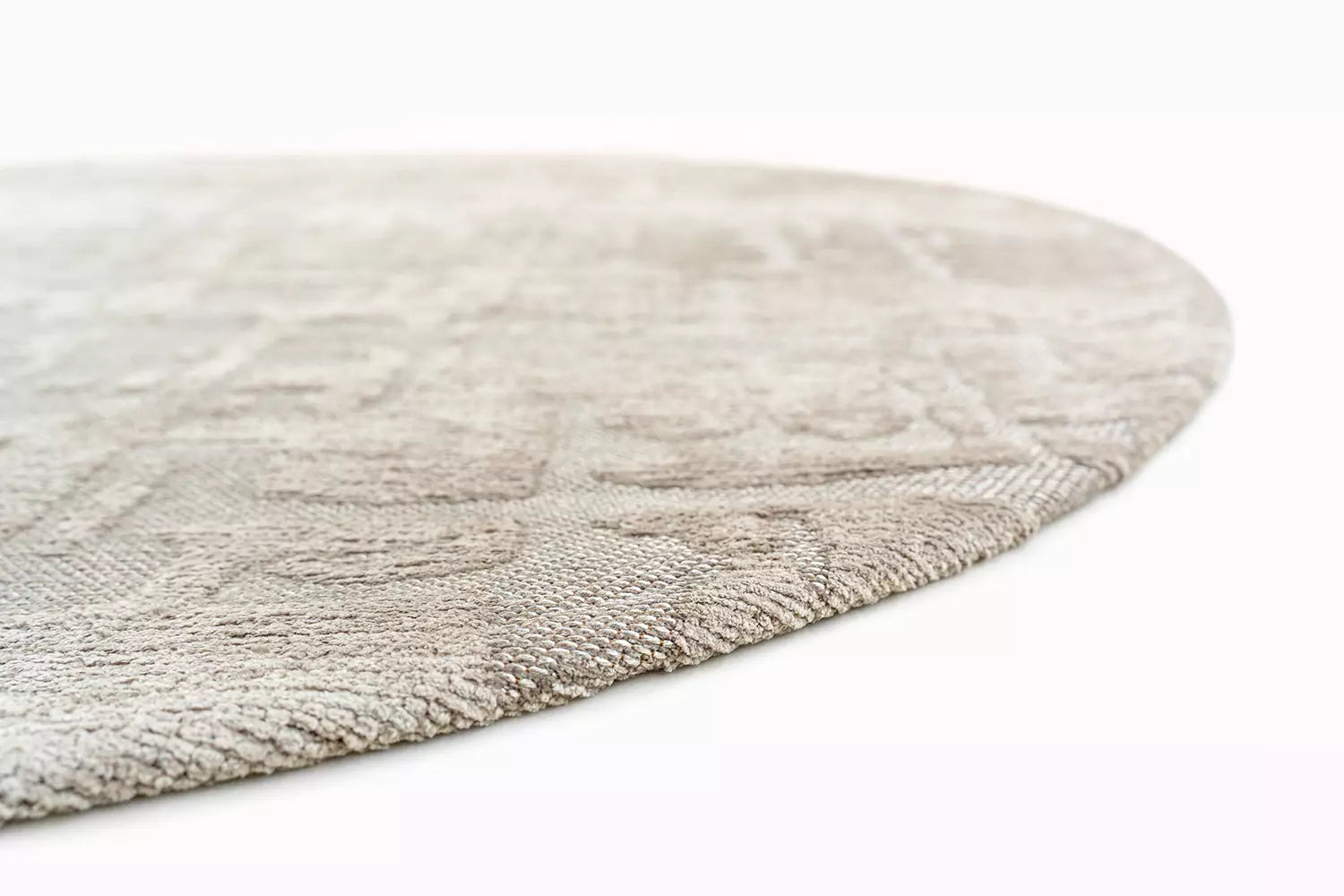Dywan owalny BAOBAB DRY BEIGE szarobeżowy – Louis de Poortere
