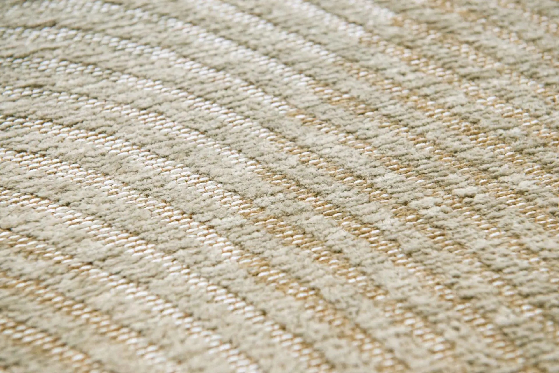 Ovaler Teppich CORAL SHELL BEIGE beige mit Weiß