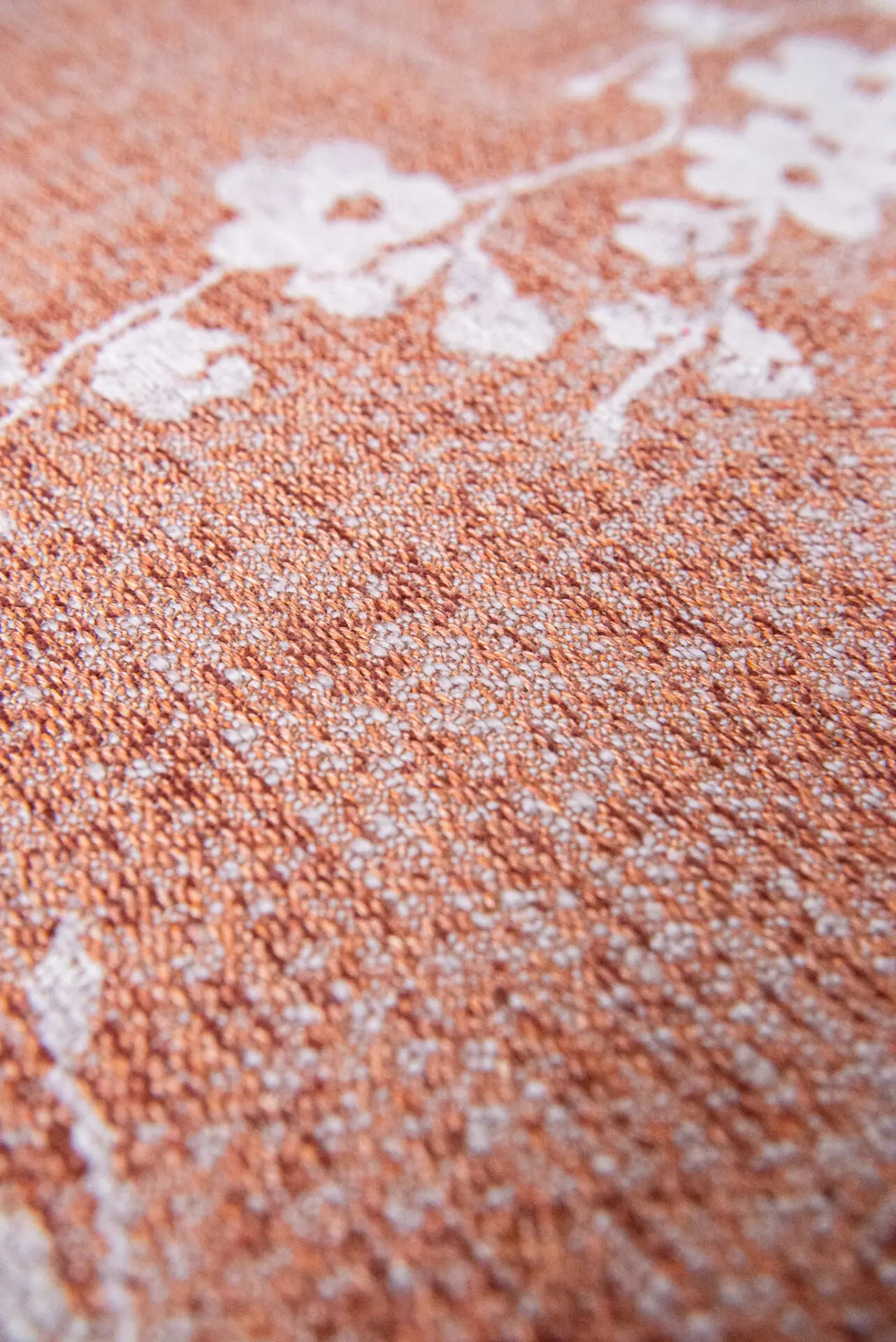 Ovaler Teppich SAKURA rosa mit Weiß