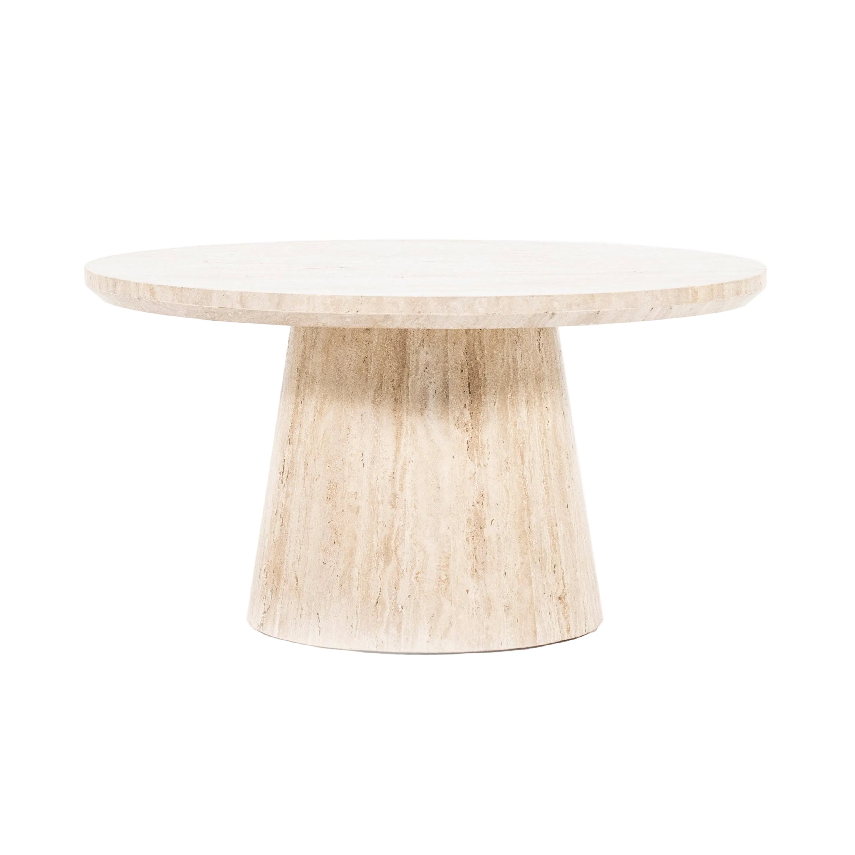AIME Light Beige Travertine Coffee Table