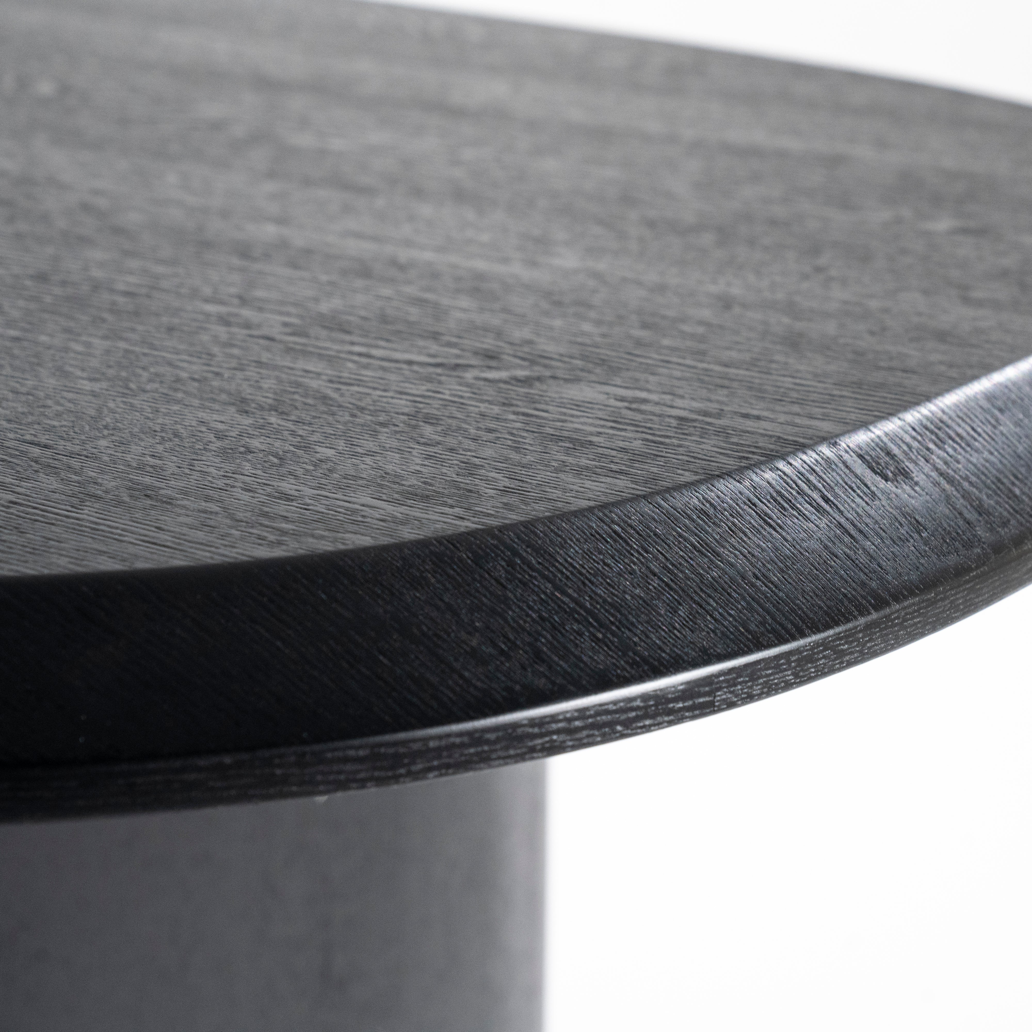WALTER black oak veneer table