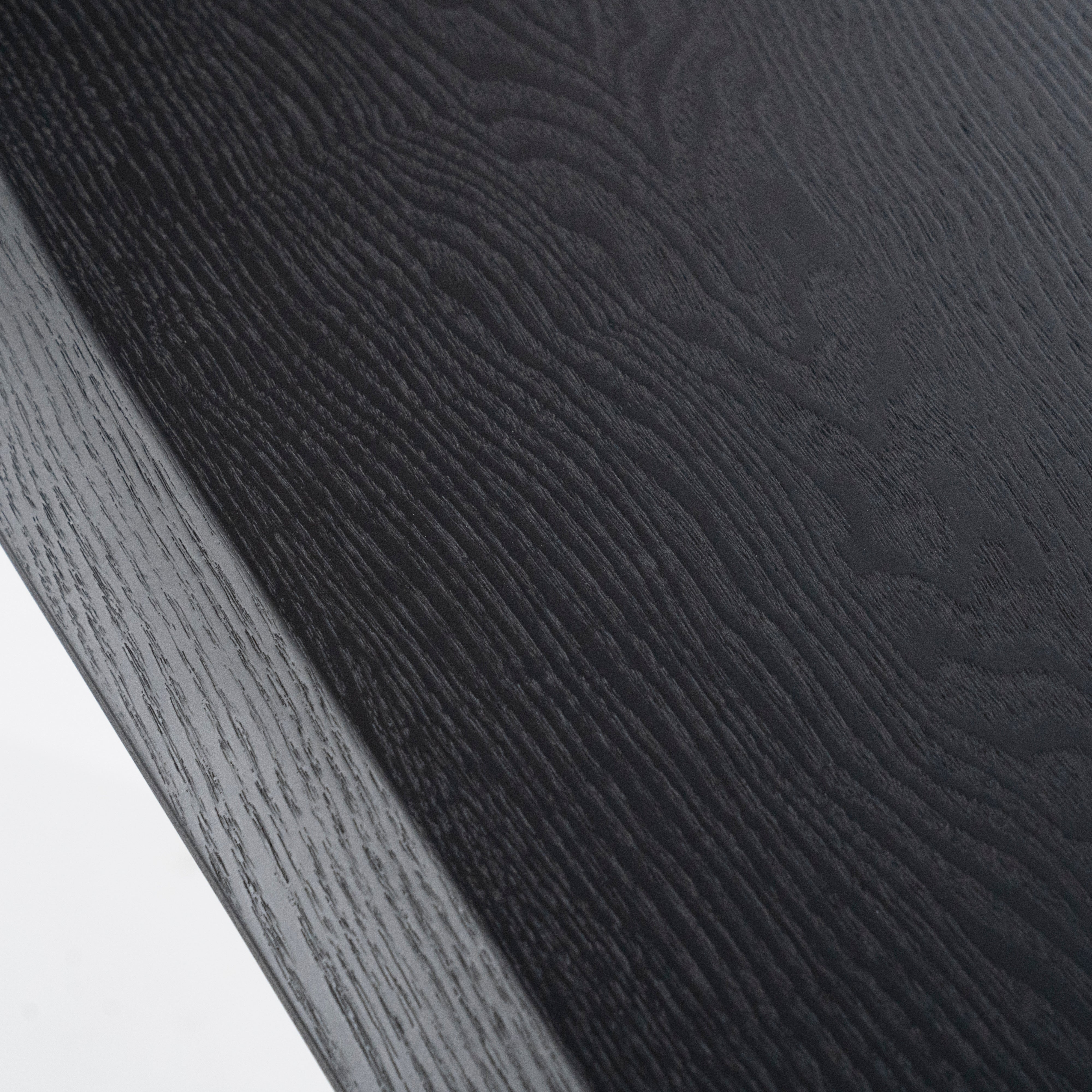 WALTER black bar table oak veneer