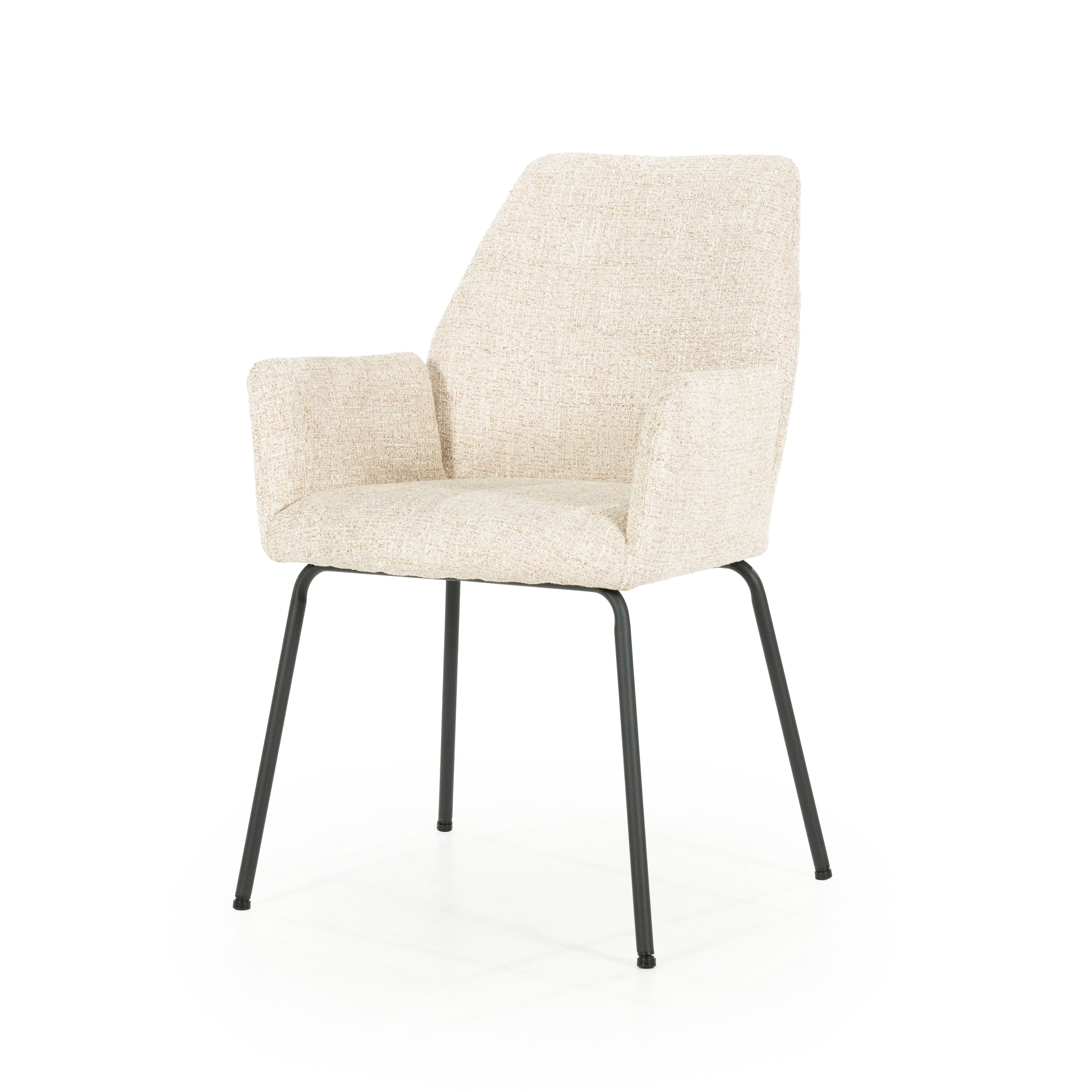 INDY Chair Cream with Black Base