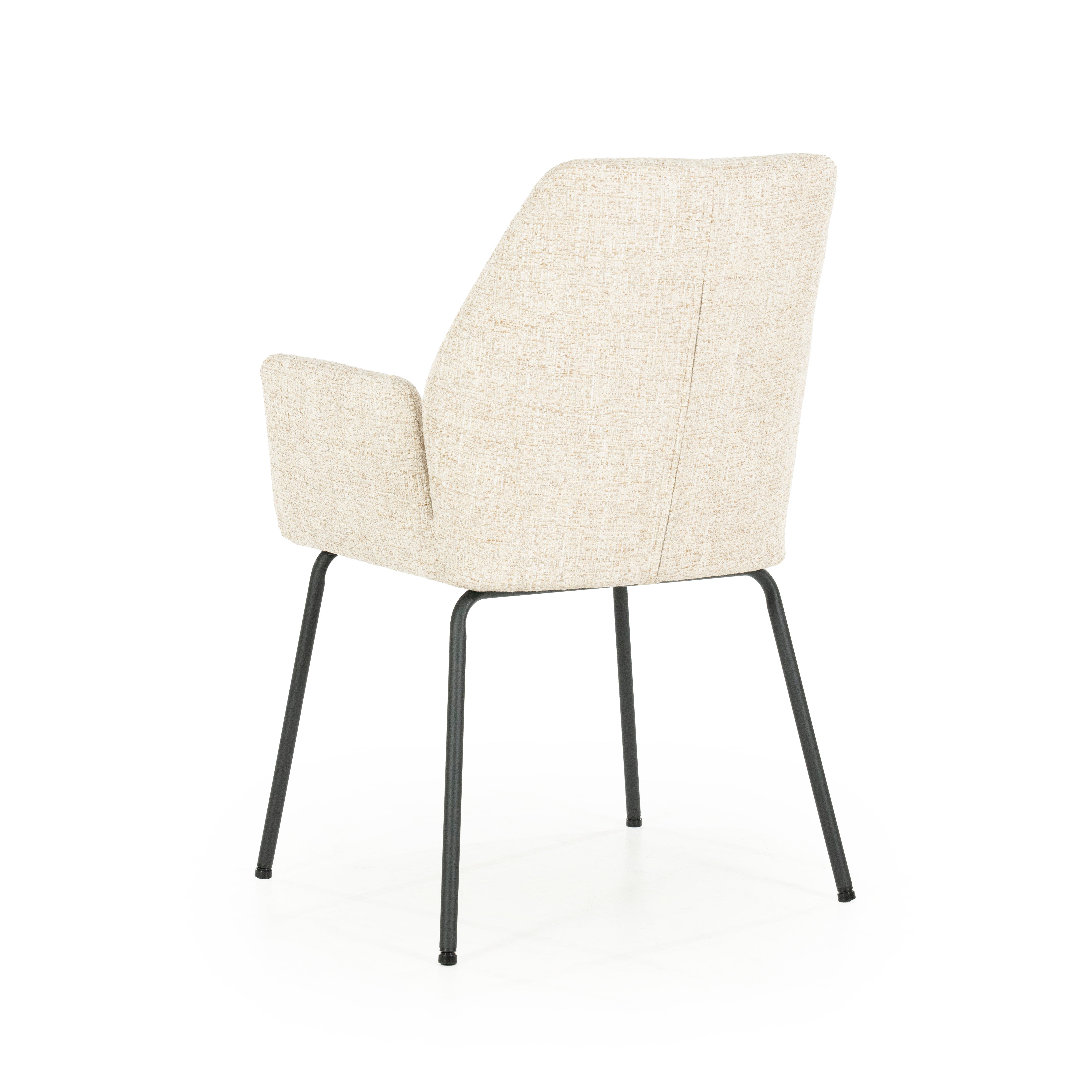INDY Chair Cream with Black Base