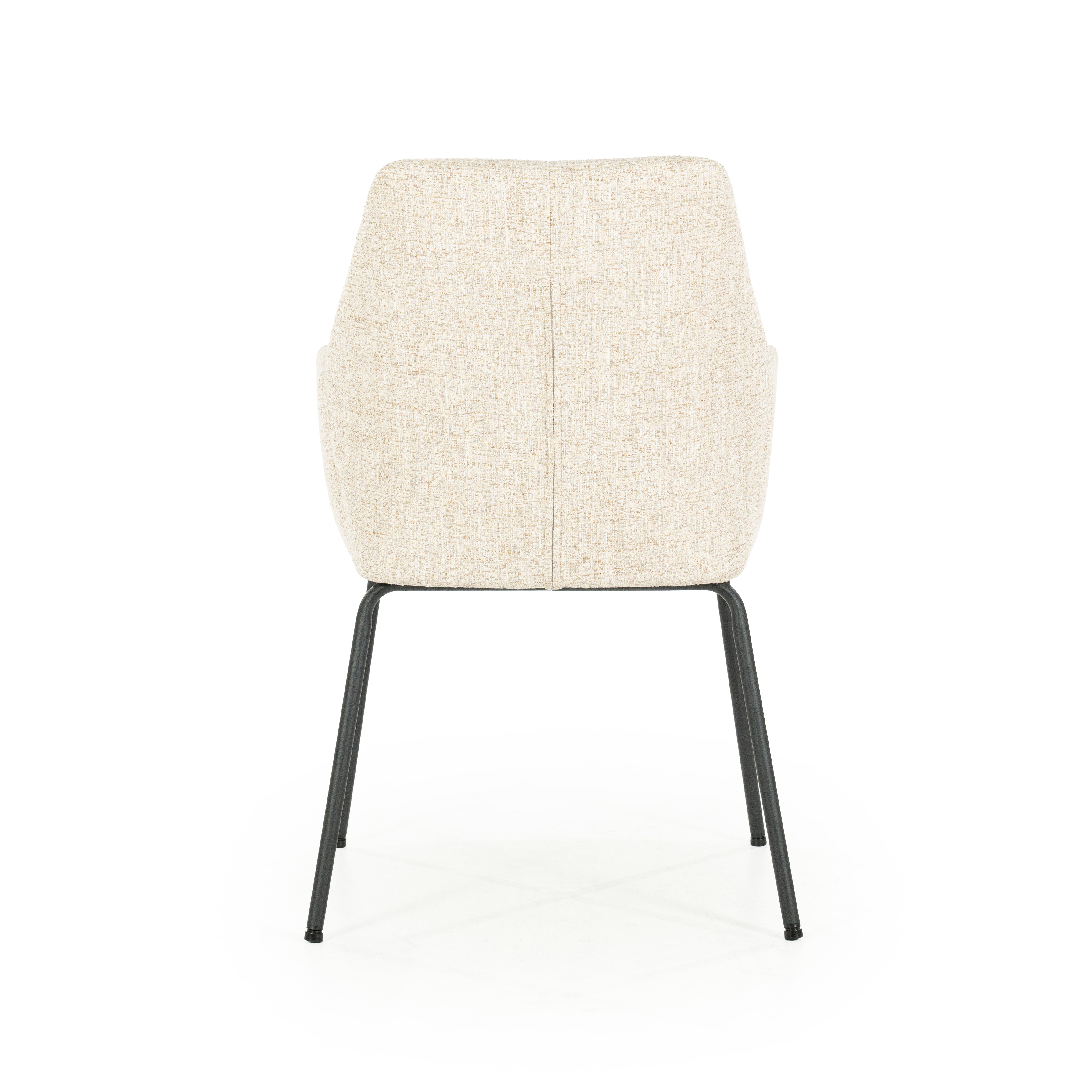 INDY Chair Cream with Black Base