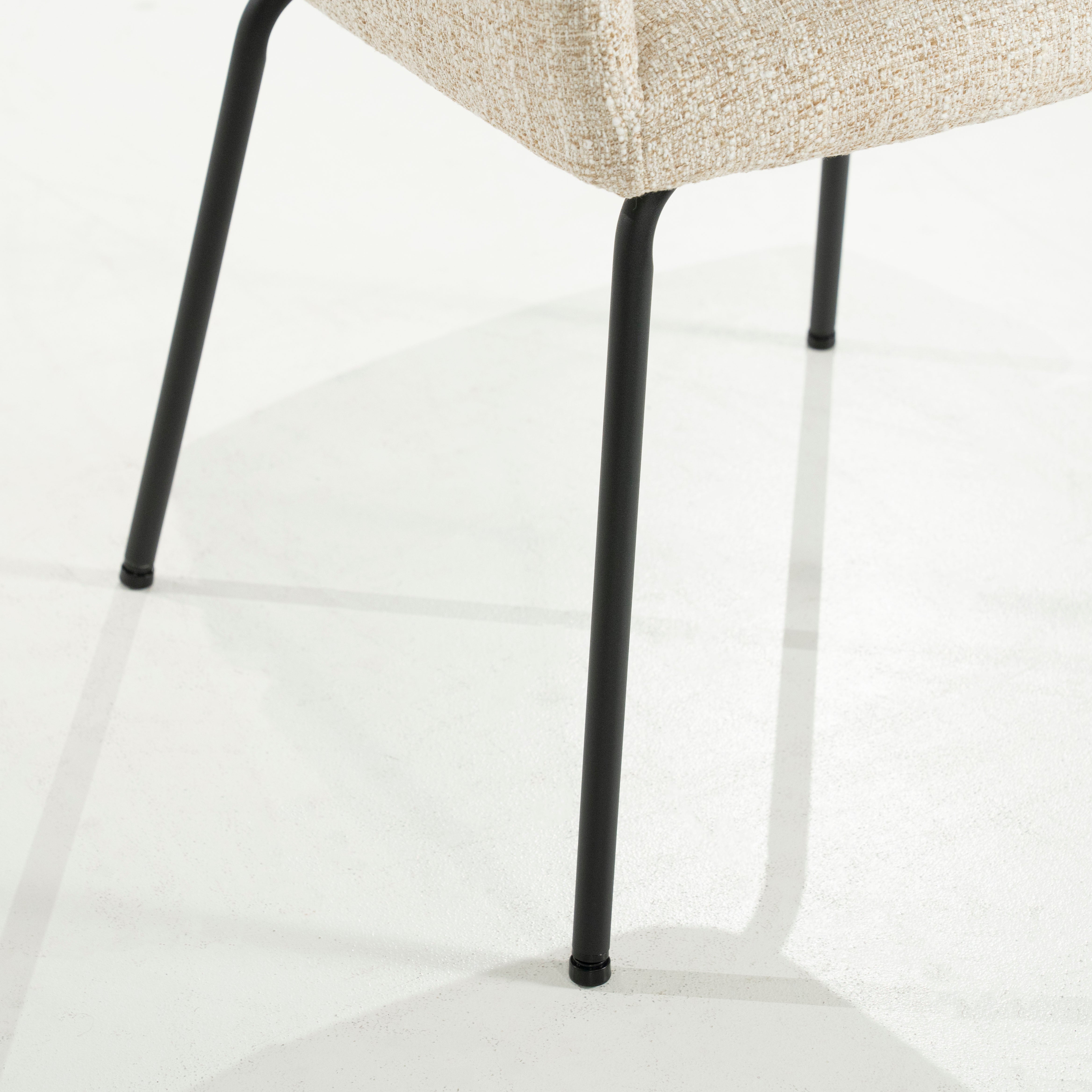 INDY Chair Cream with Black Base