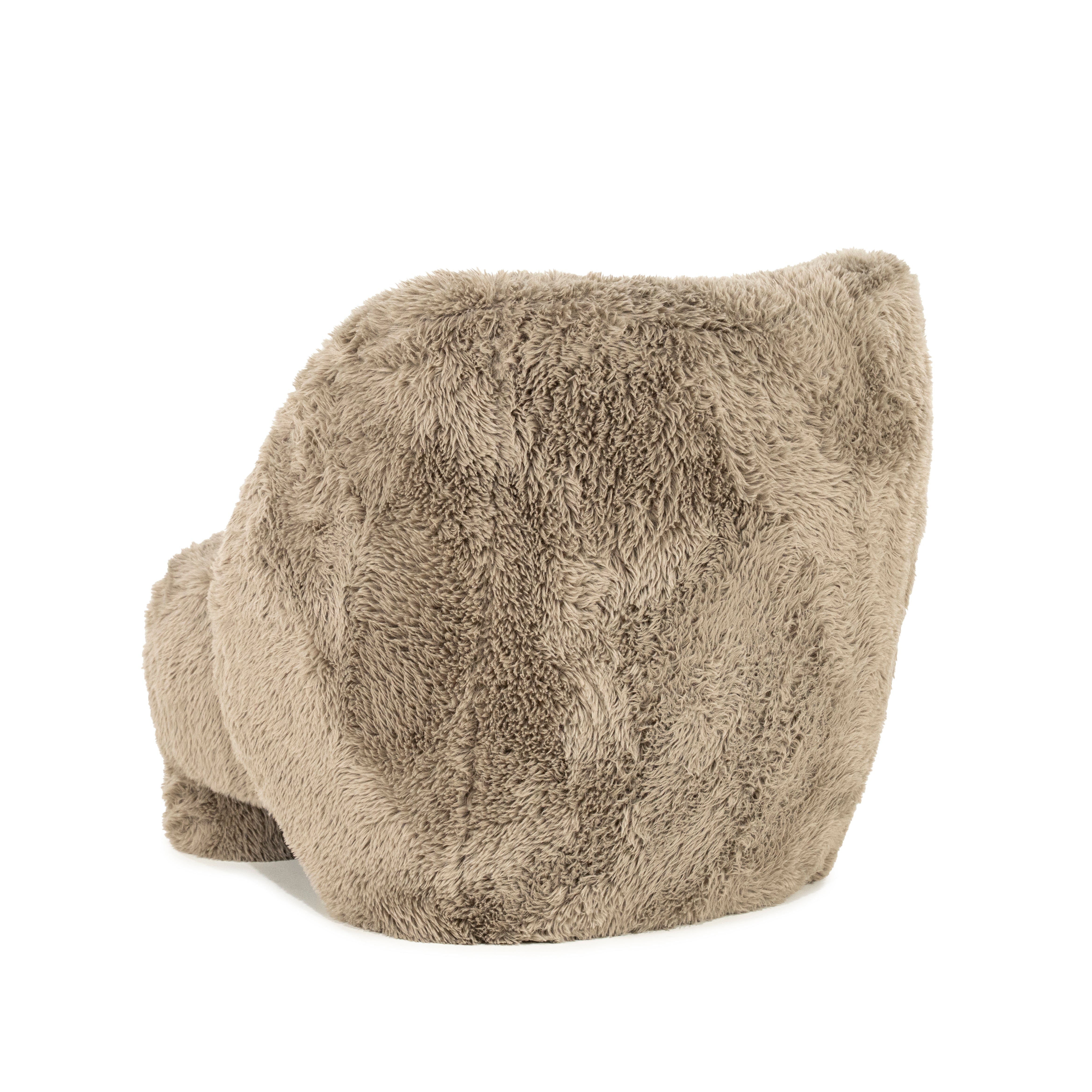 SAMSON fur armchair taupe