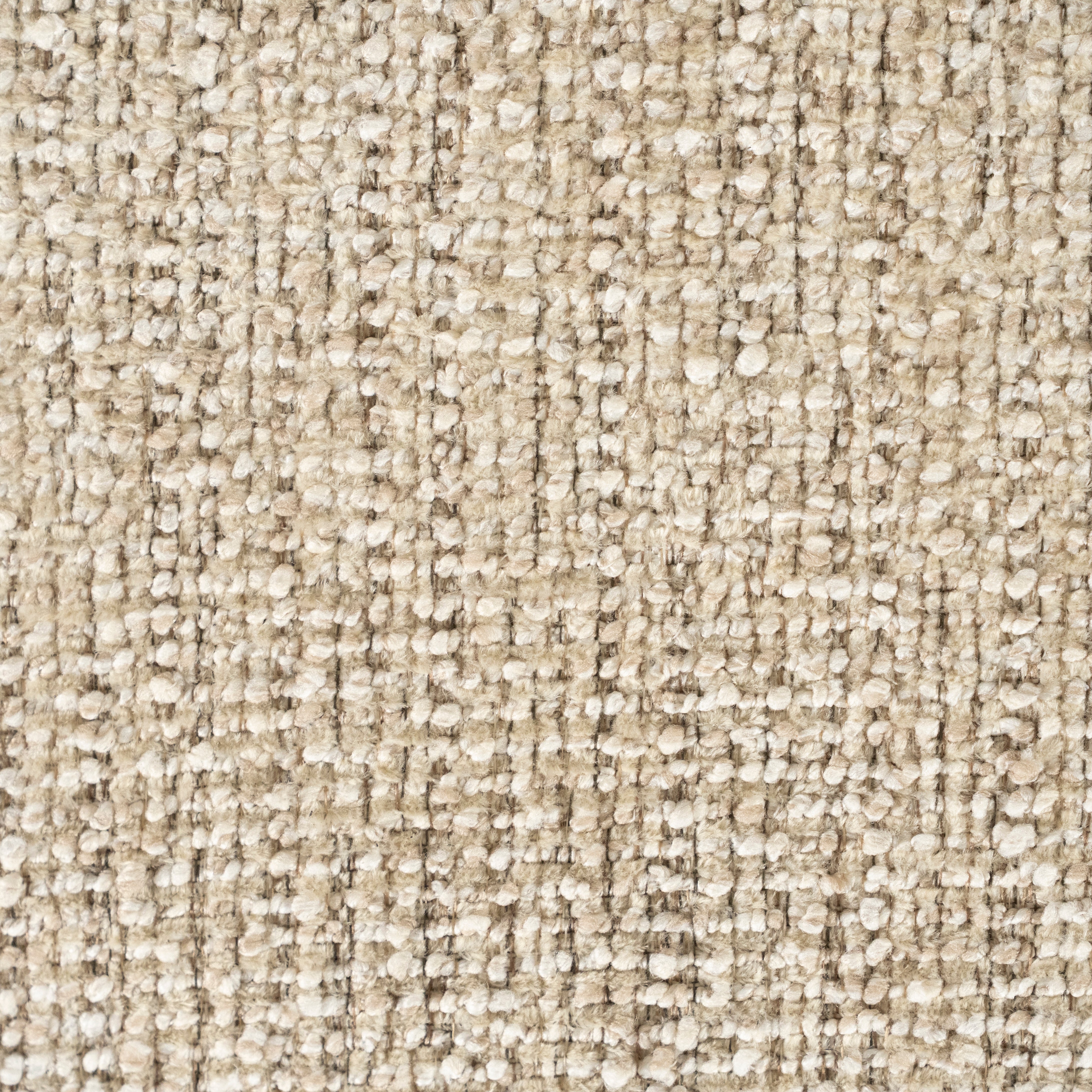 Drehstuhl ALISSA beige mit dunkelbraunem Fußteil