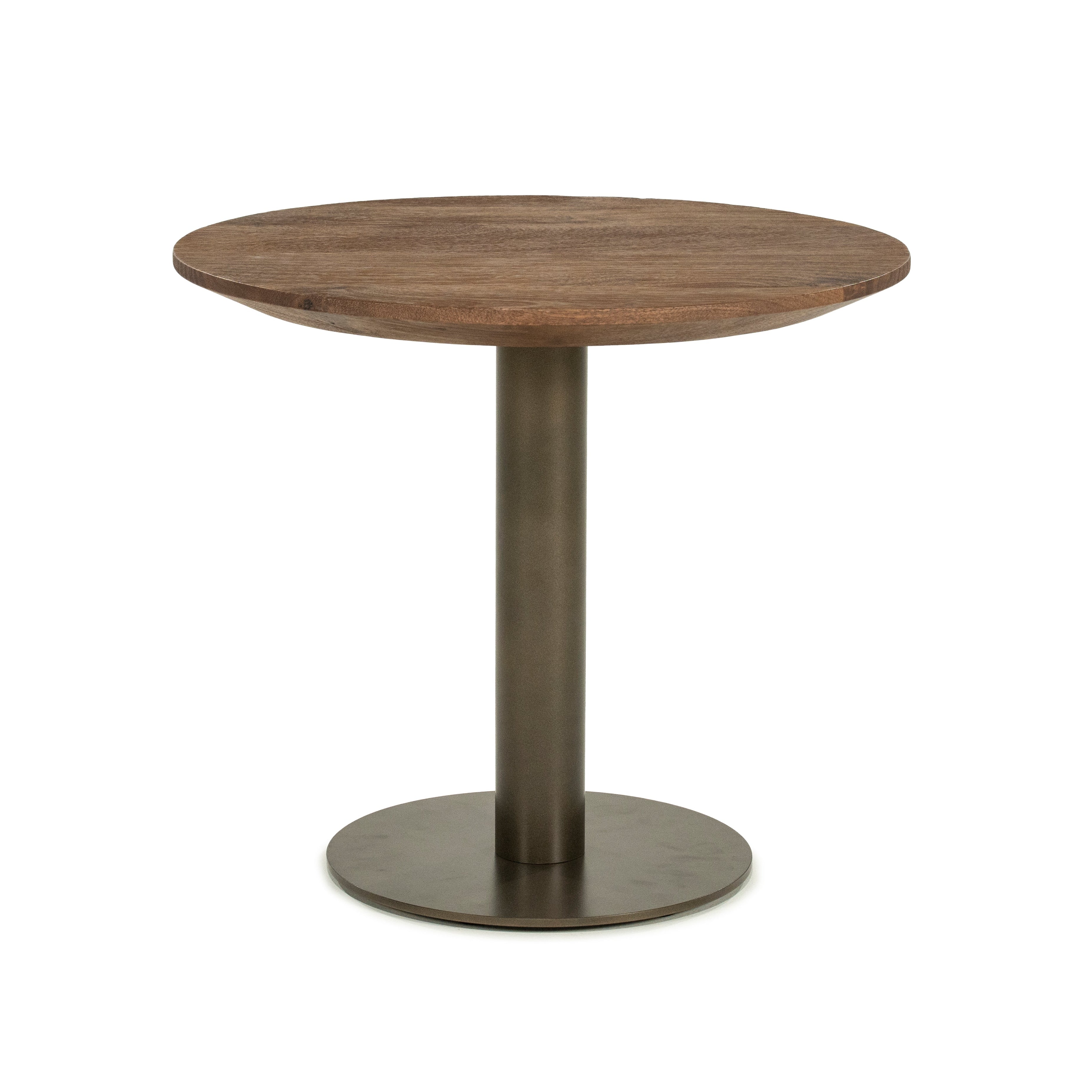 Beistelltisch ESILA aus Mangoholz mit Metallbasis