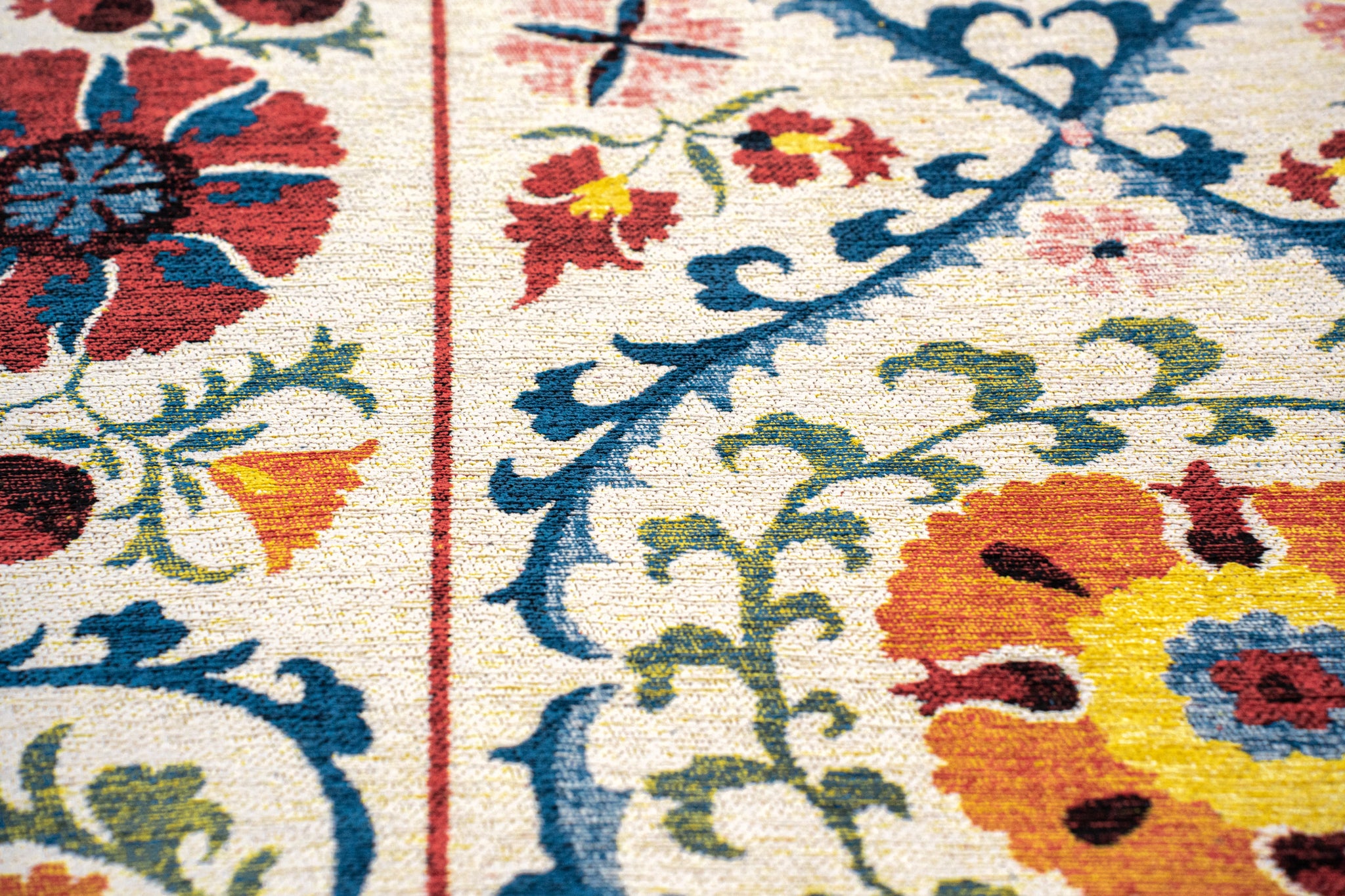 Teppich SUZANI ORIGINE beige mit Orange