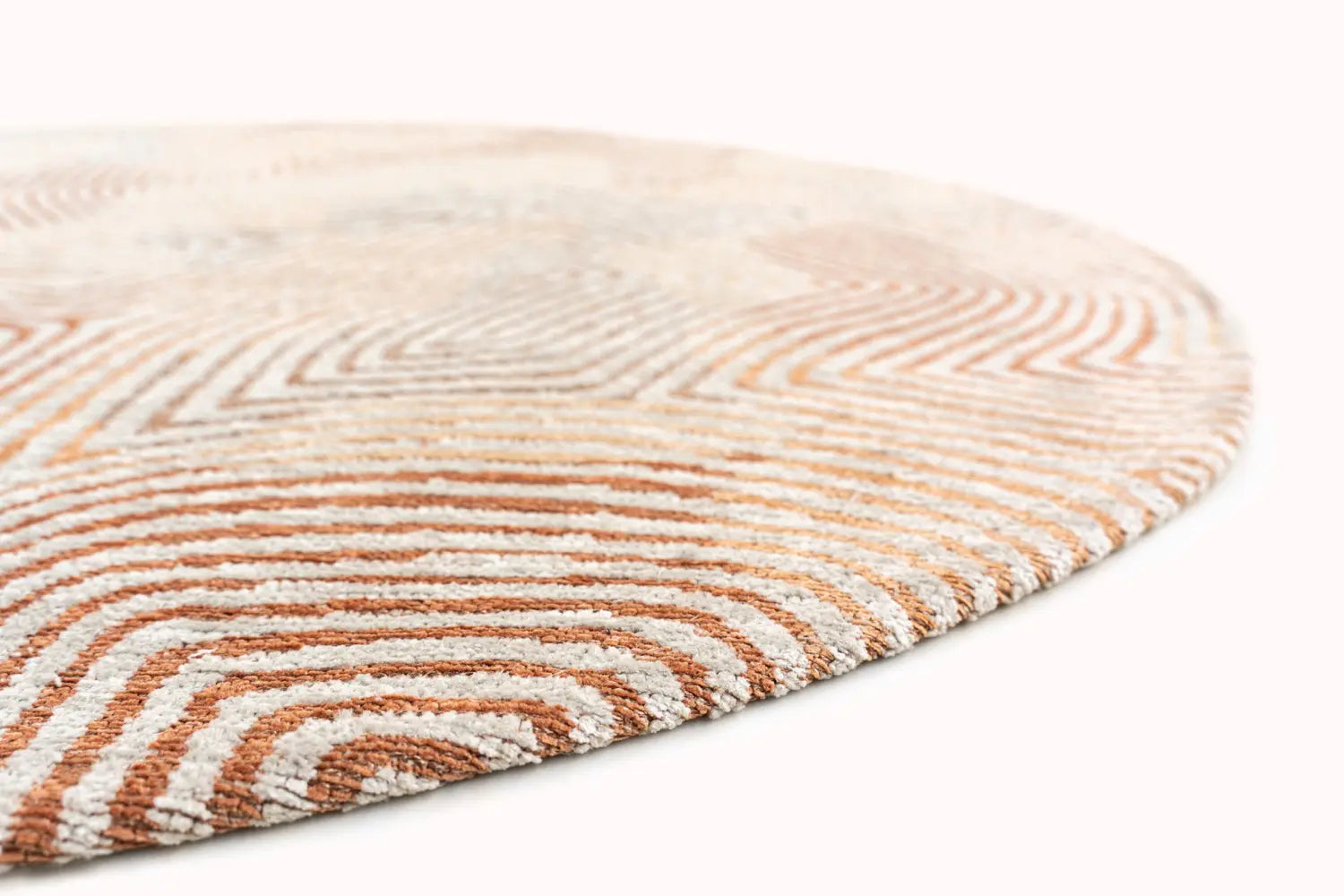 Ovaler Teppich CORAL INDIAN SAND orange mit beige