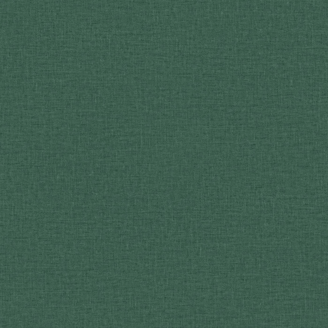 Structural wallpaper imitating linen canvas LINA - EMERAUDE emerald green