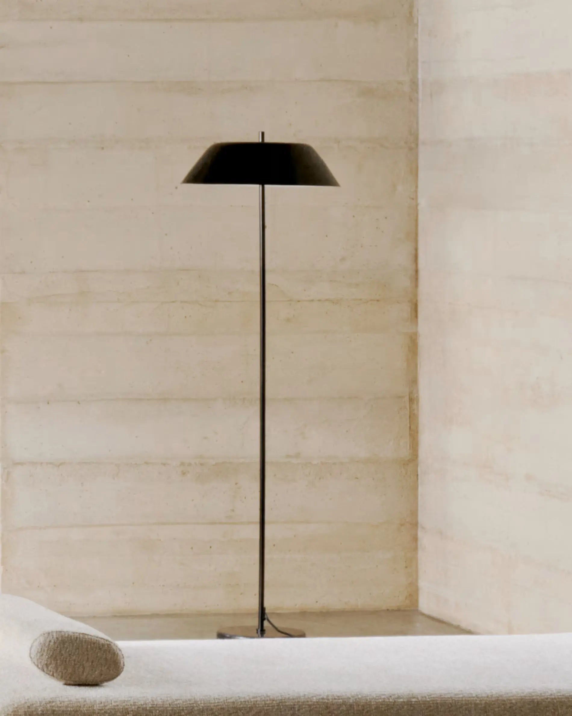Lampa podłogowa SAYRA czarny – marmur