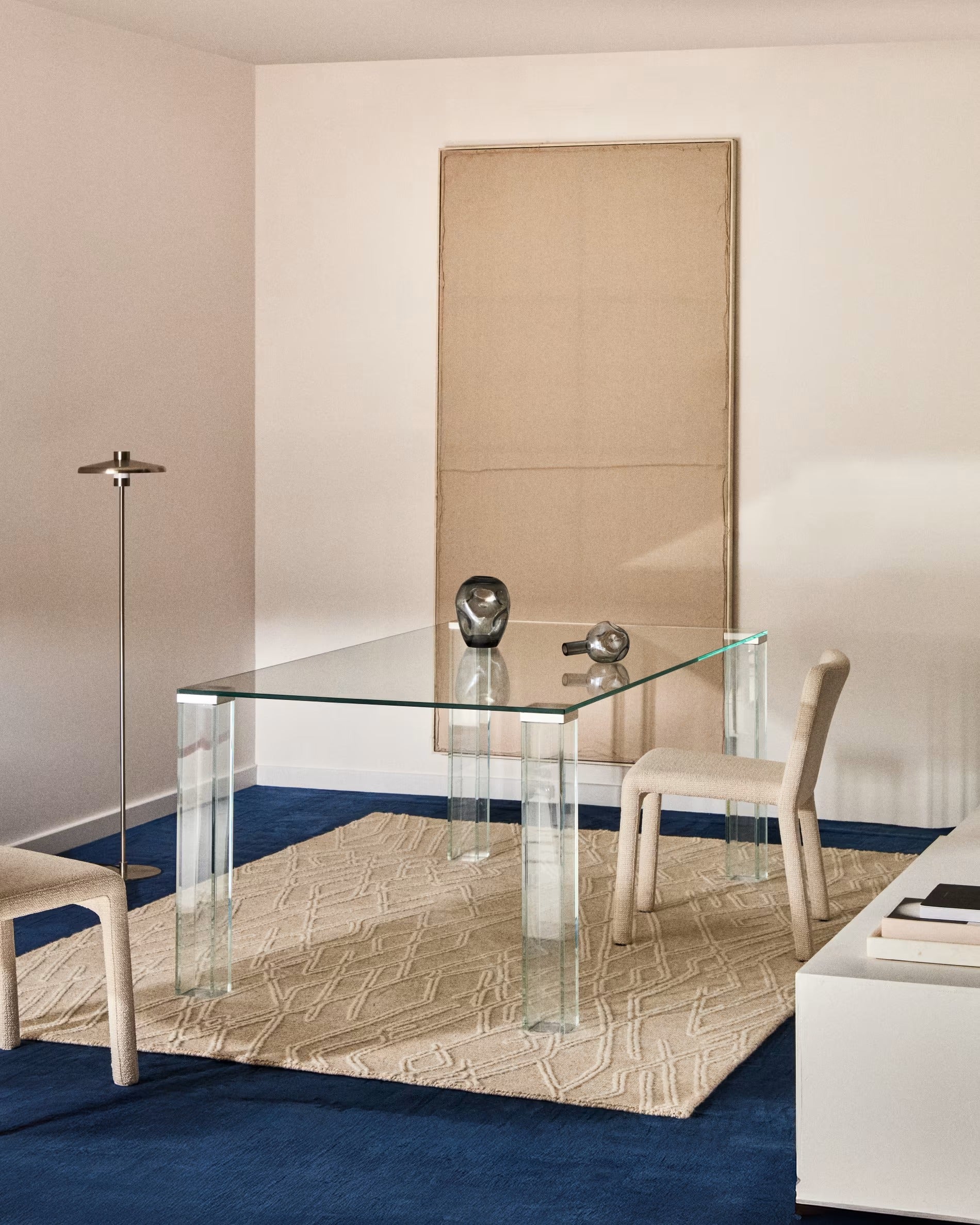 Tisch ADULARIA transparentes gehärtetes Glas
