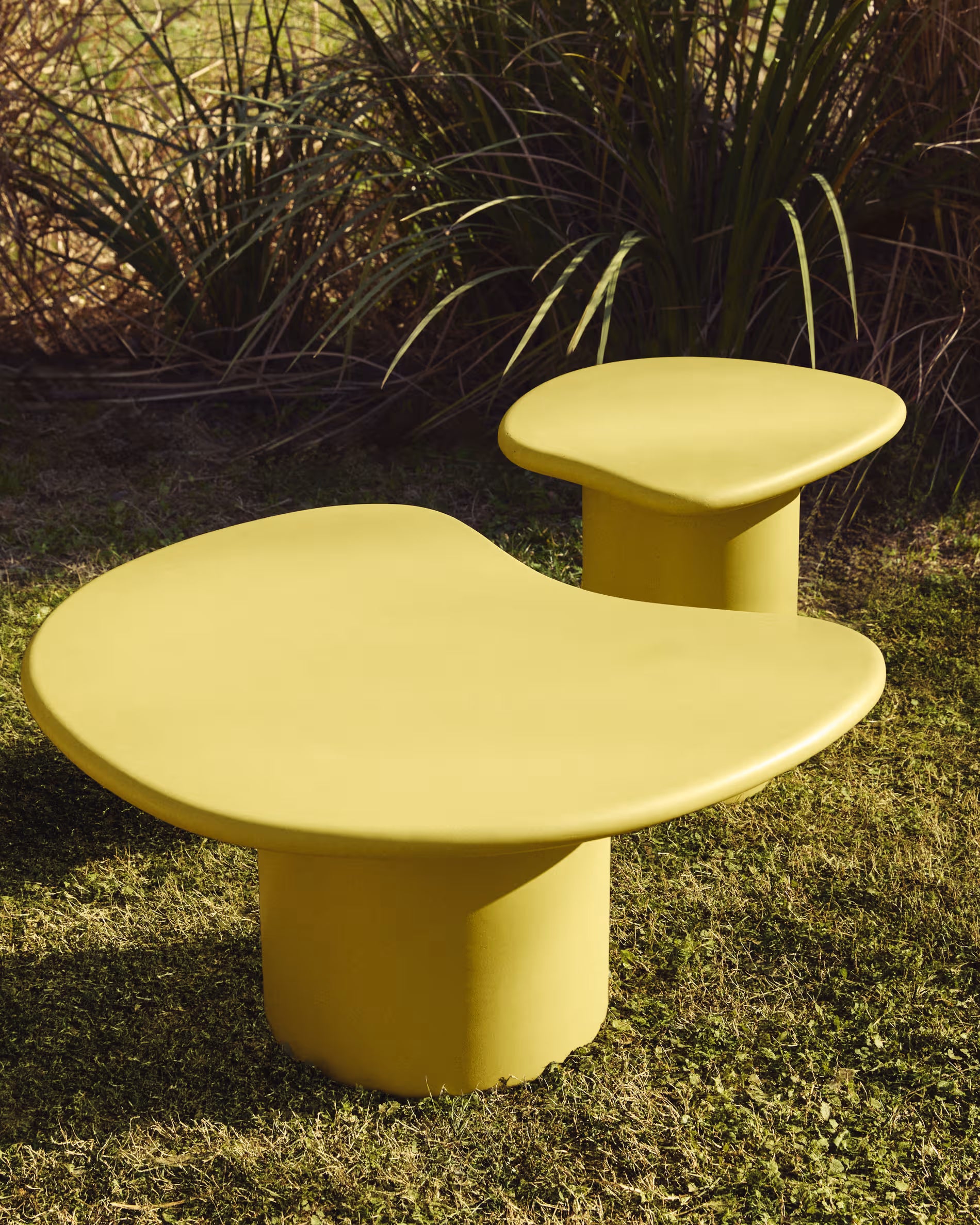 Mustard Cement Outdoor Coffee Table MACARELLA