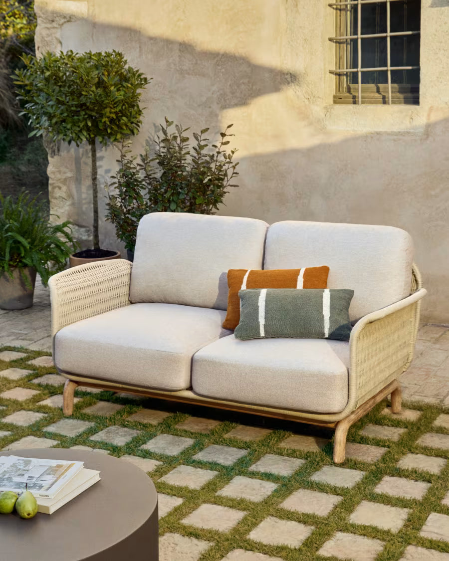 Sofa ogrodowa 2-osobowa ALIPA beżowy – Kave Home