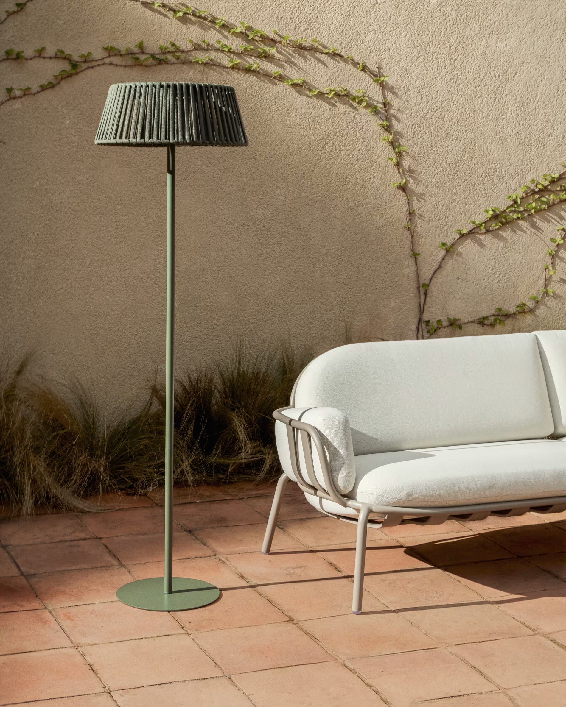 Solar-Stehlampe ALDET grün