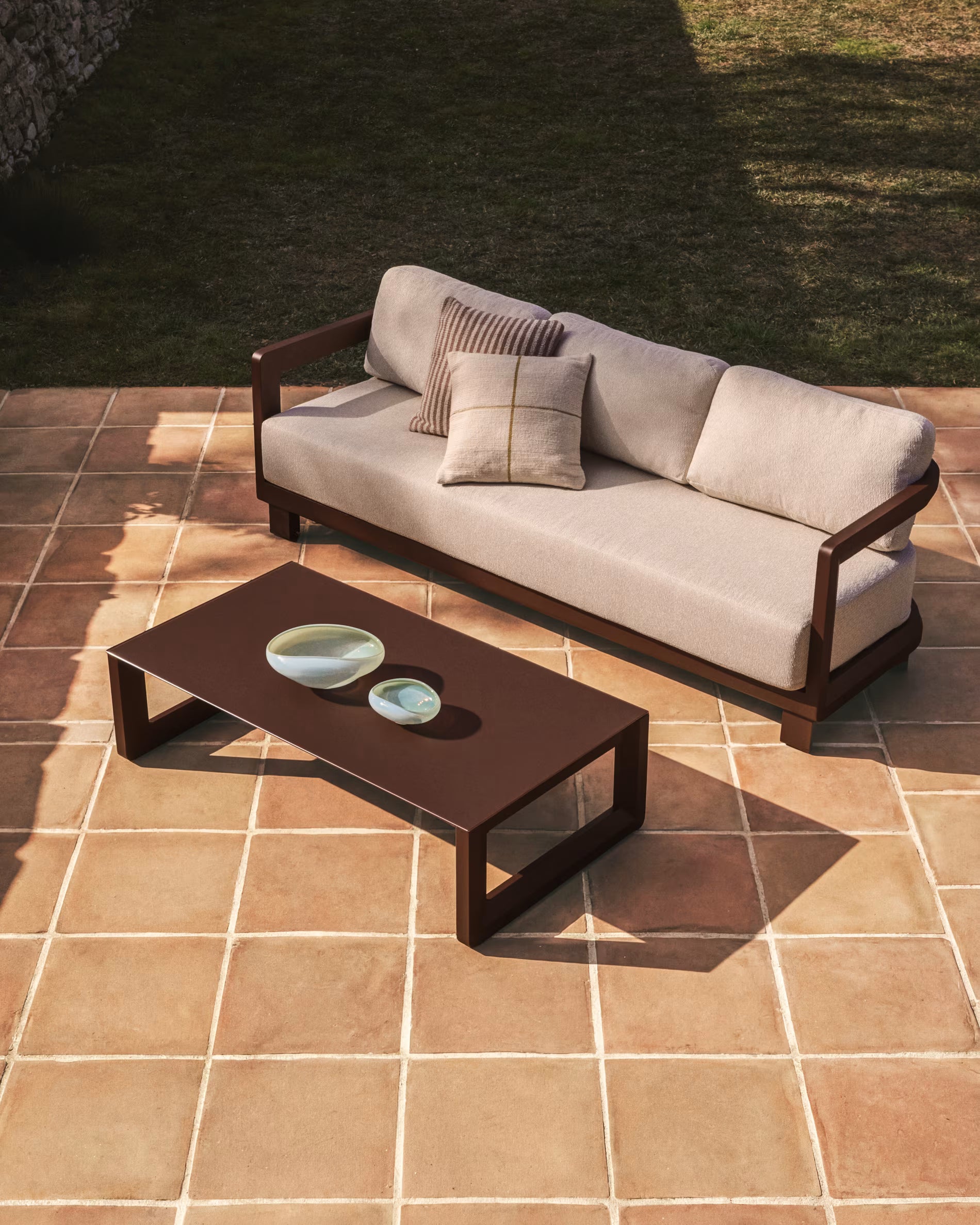 2-Piece Garden Set NERANO Brown
