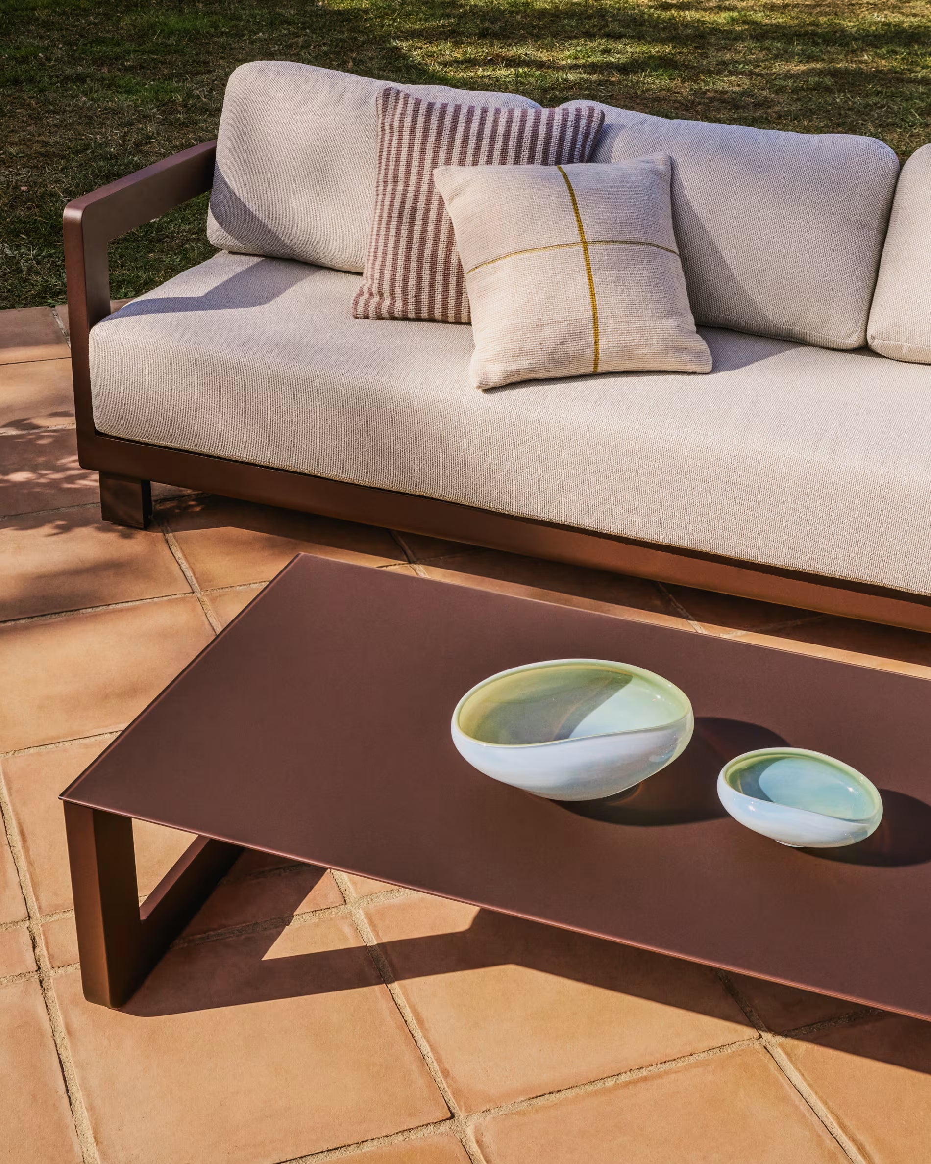 2-Piece Garden Set NERANO Brown