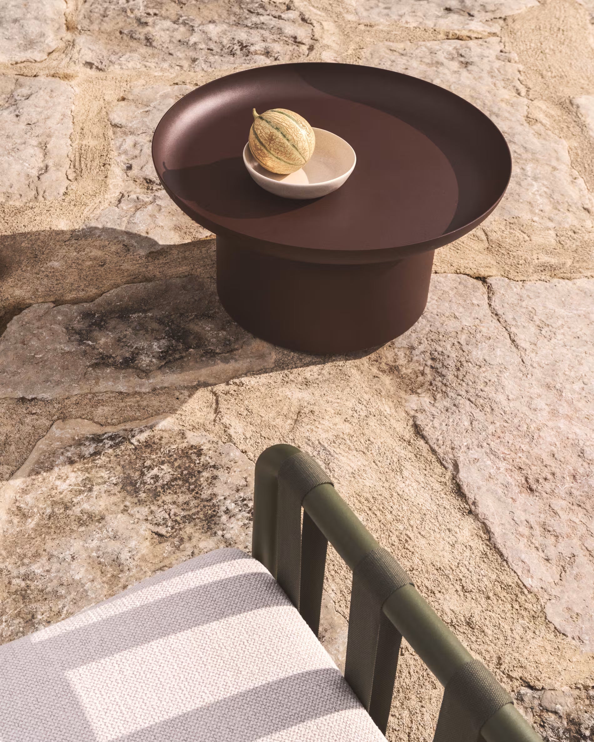 Gartenkaffee Tisch ARCOLA braun