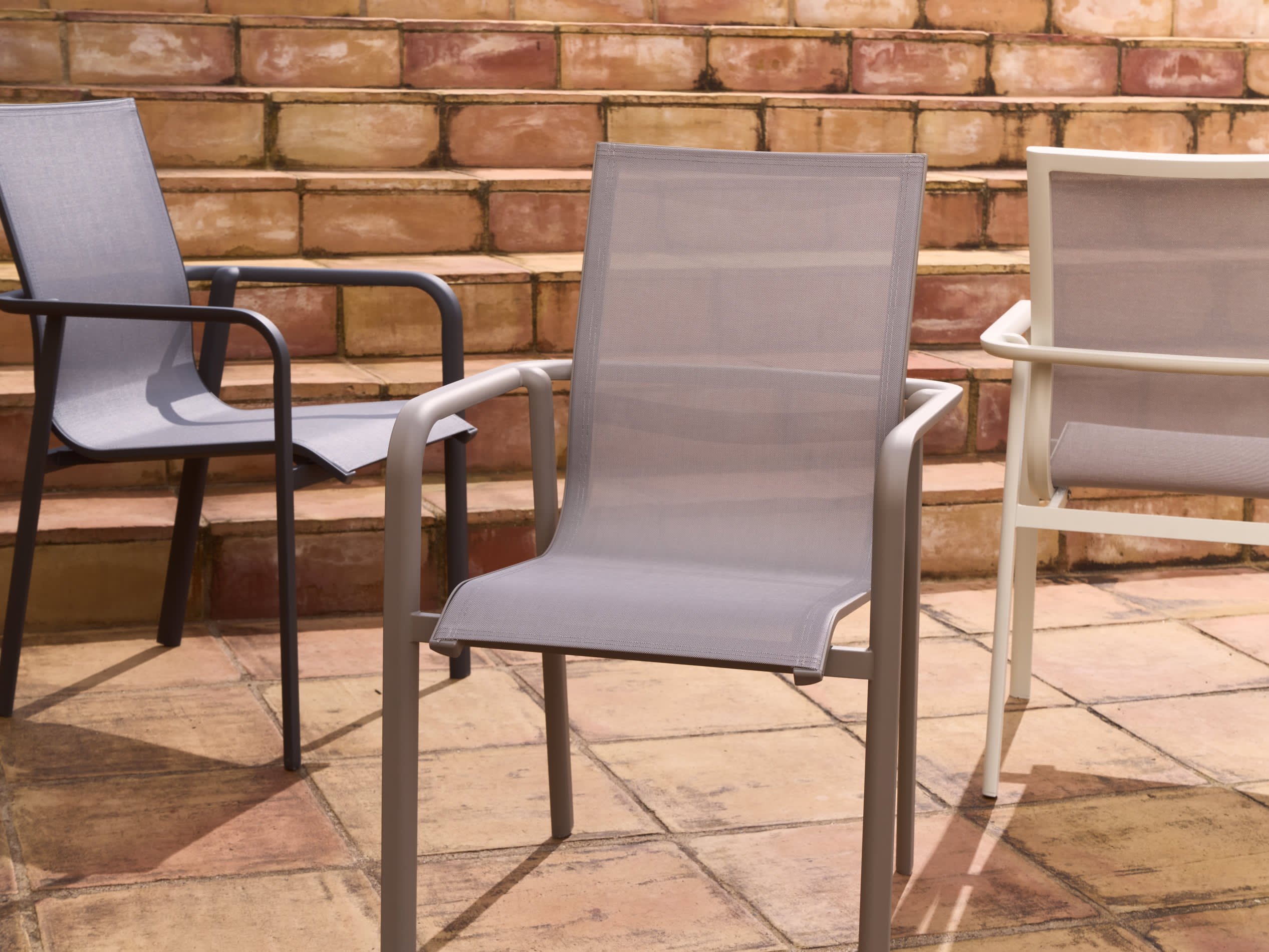 CANEA taupe garden chair