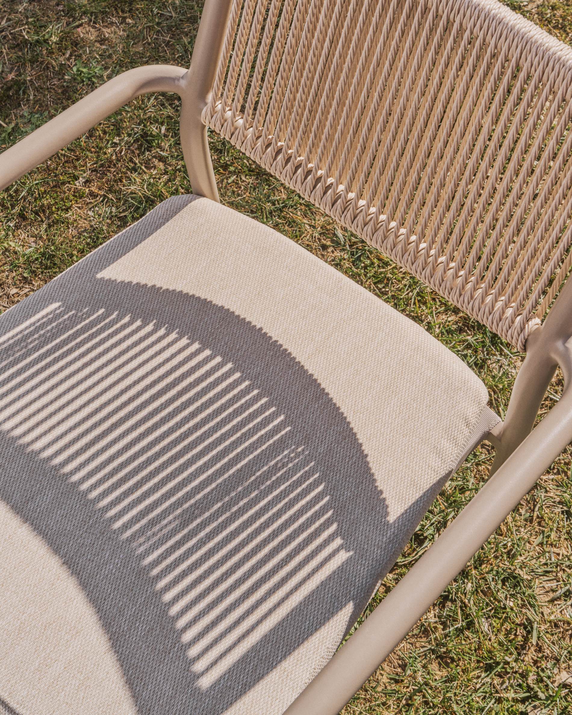 Gartenstuhl ARGASI grau-beige