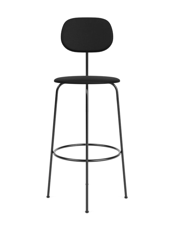 AFTEROOM PLUS upholstered stool black
