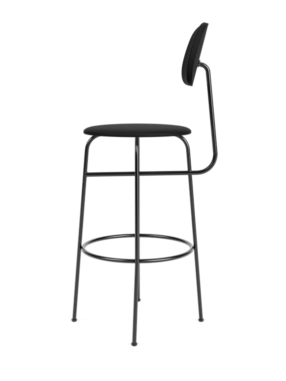 AFTEROOM PLUS upholstered stool black