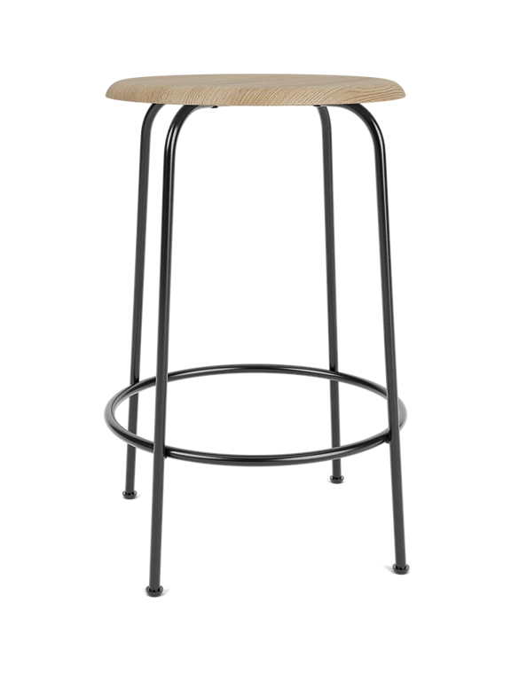 Barhocker AFTEROOM Eichenfurnier mit Stahlbasis