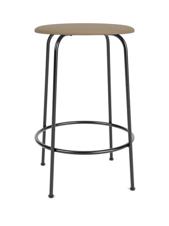 Barhocker AFTEROOM beige mit Stahlbasis