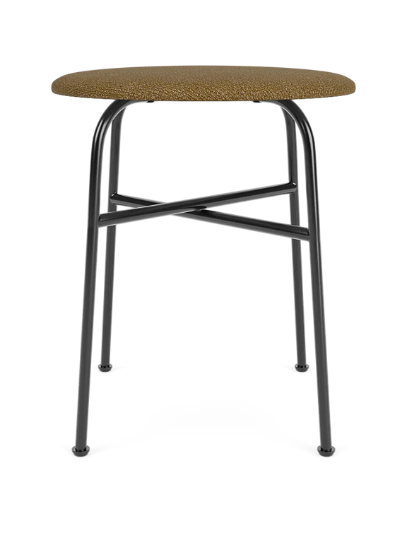 Hocker AFTEROOM senfgelb mit Stahlbasis
