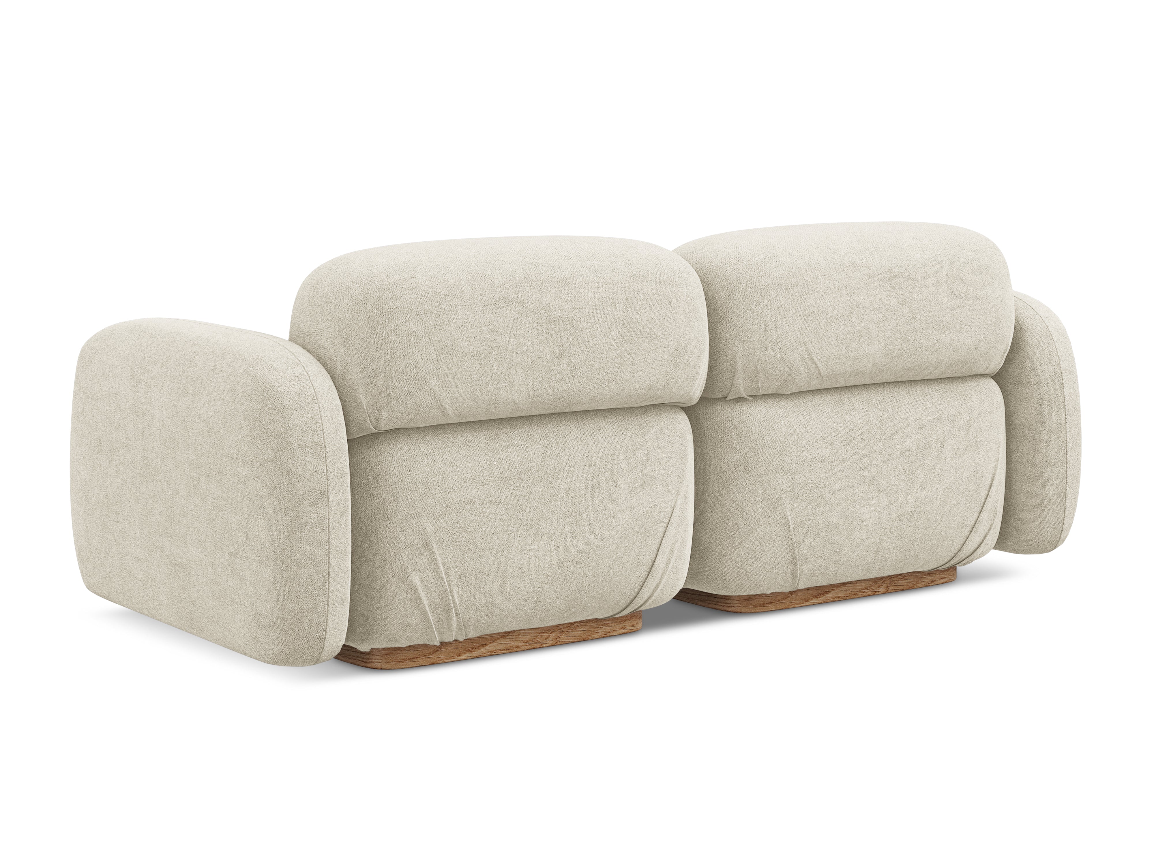 Modulares 3-Sitzer Sofa AILANI hellbeige Boucle