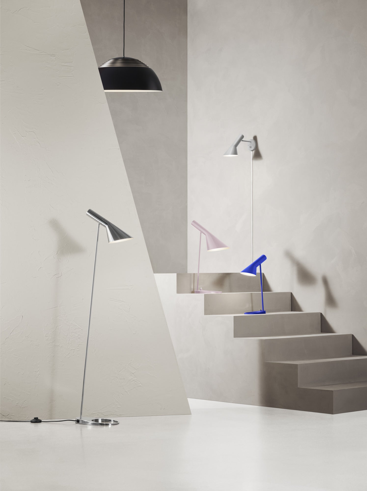 AJ Wall Lamp Polished Stainless Steel