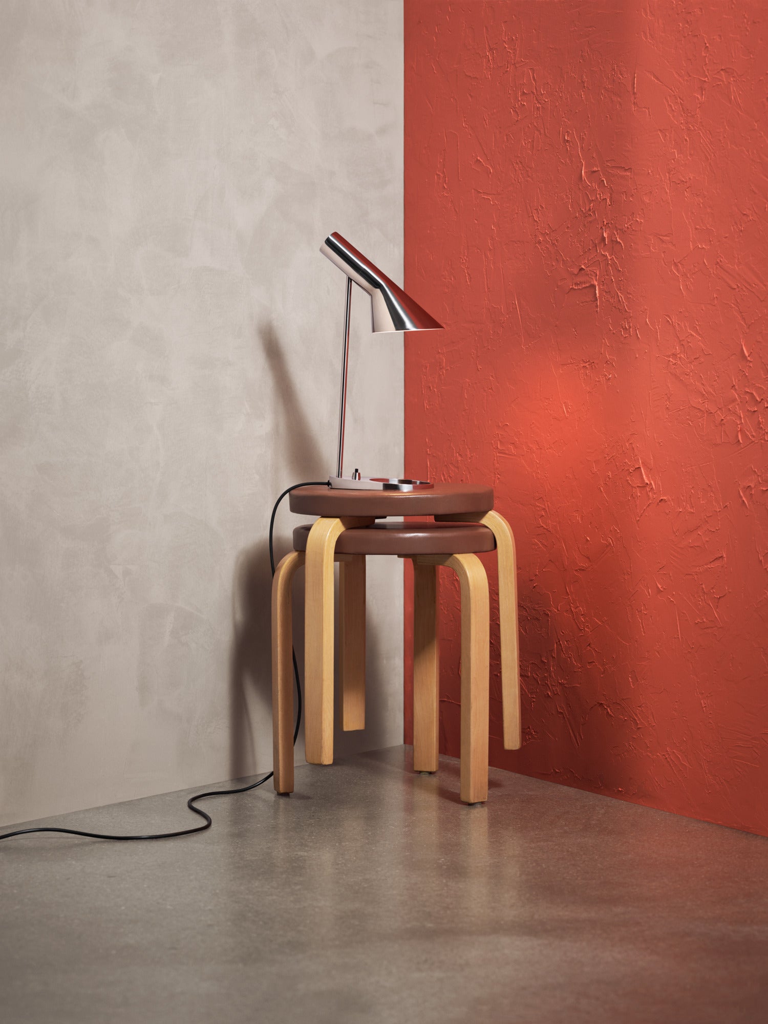 Tischlampe AJ poliertes Edelstahl