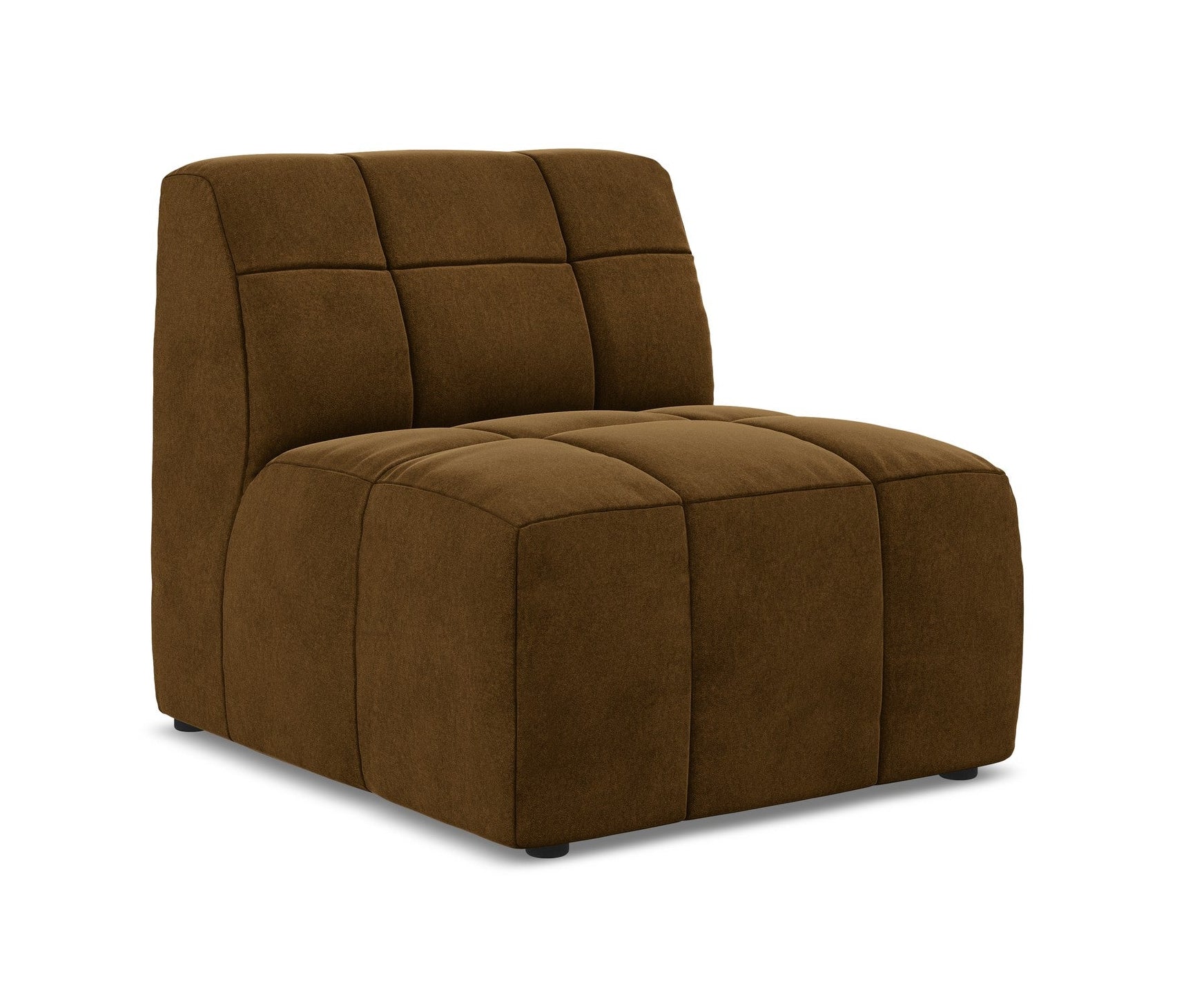 Armchair / velvet module ALOHA mustard