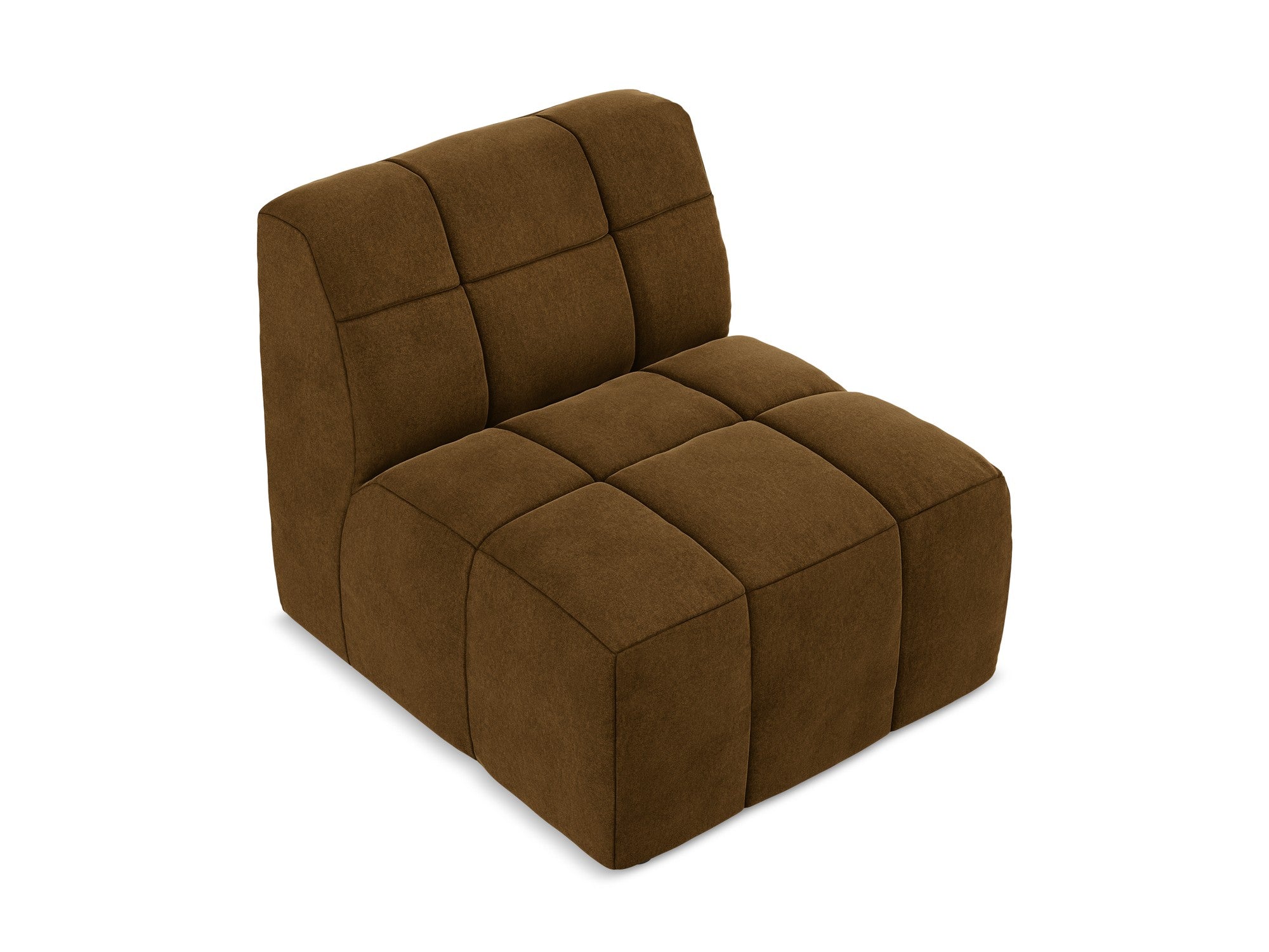 Armchair / velvet module ALOHA mustard