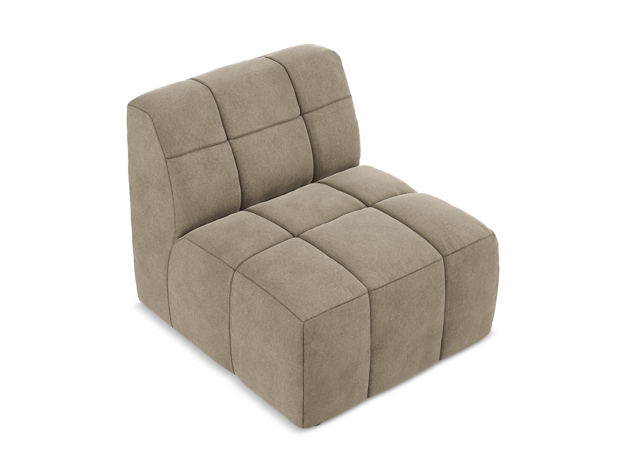 Armchair / velvet module ALOHA beige