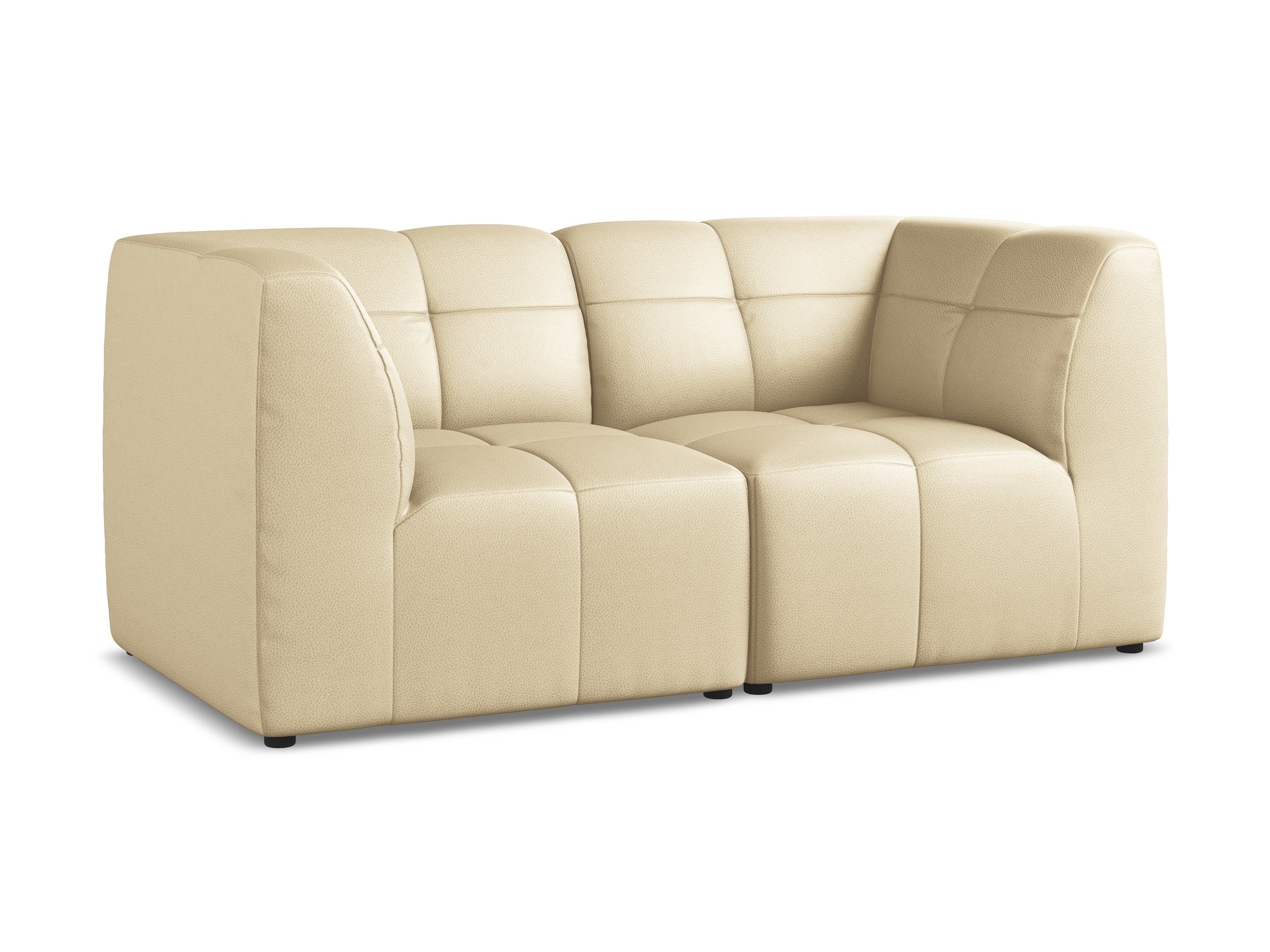 Modular 2-Seater Sofa ALOHA Beige Eco-Leather