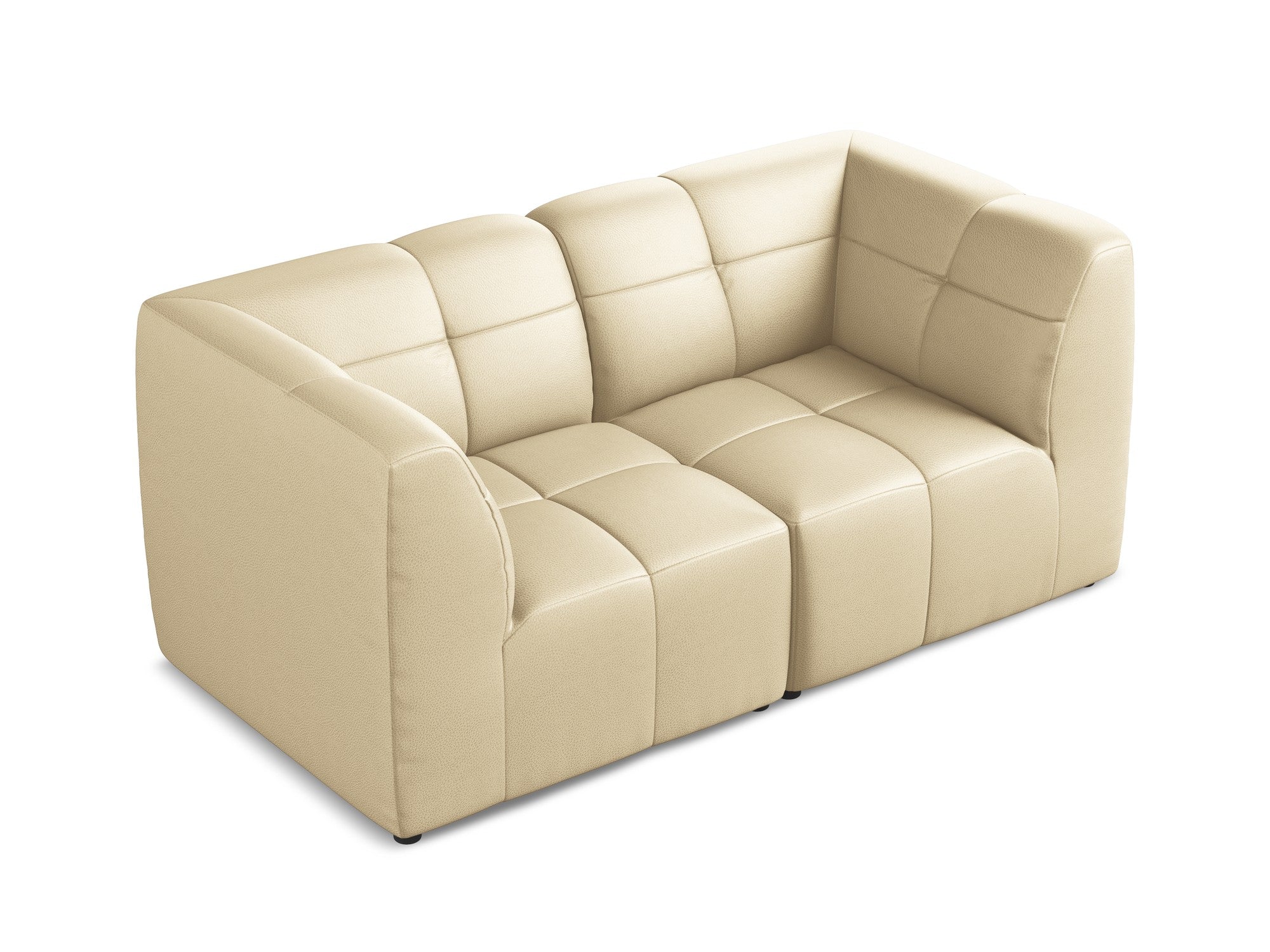 Modular 2-Seater Sofa ALOHA Beige Eco-Leather