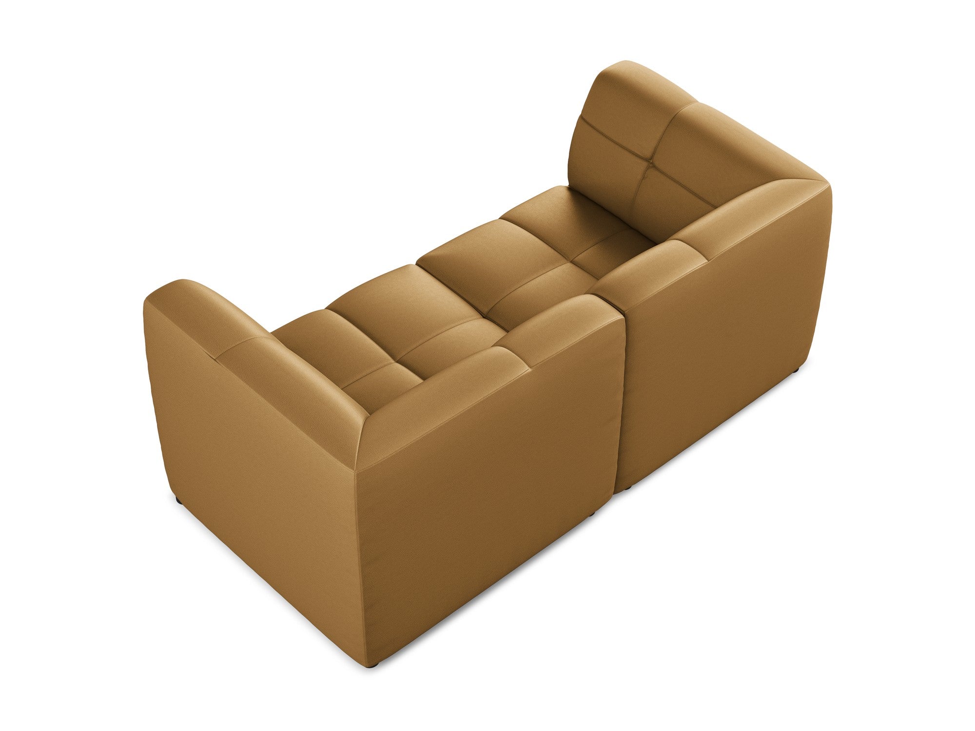 Modular 2-Seater Sofa ALOHA Caramel Eco-Leather