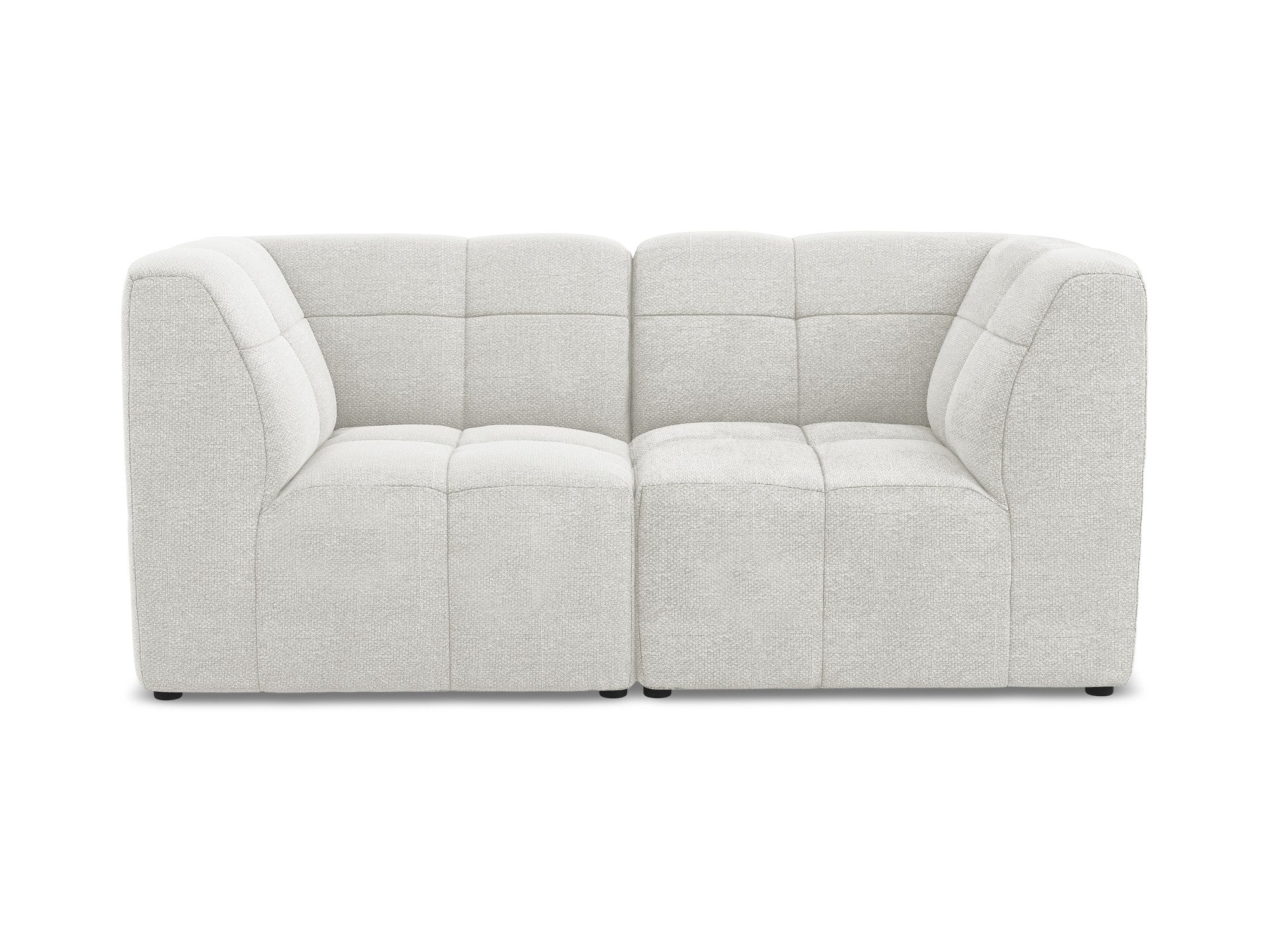 Modulares 2-Sitzer Sofa ALOHA weißer Boucle
