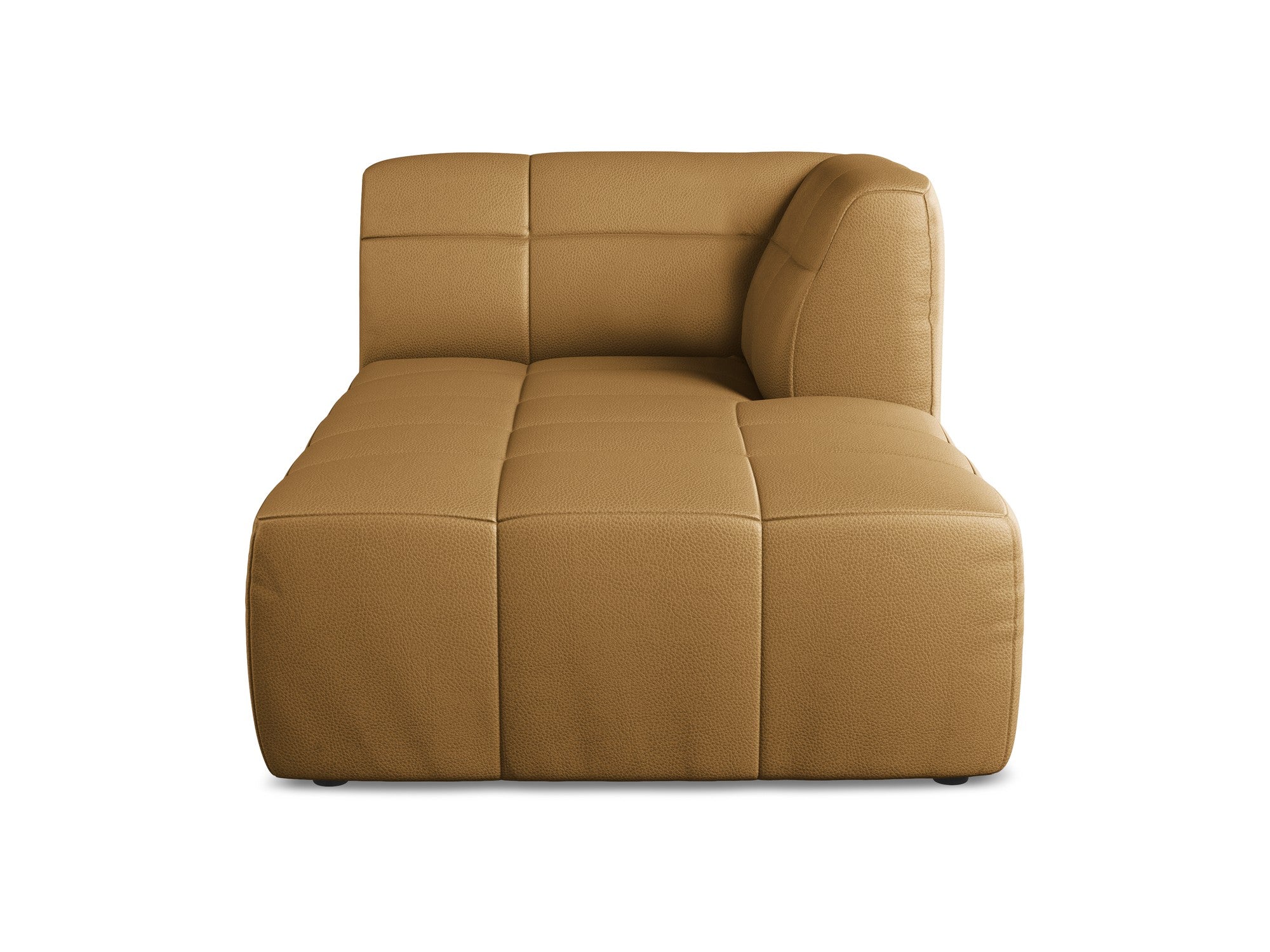 Right-facing chaise lounge ALOHA caramel eco-leather