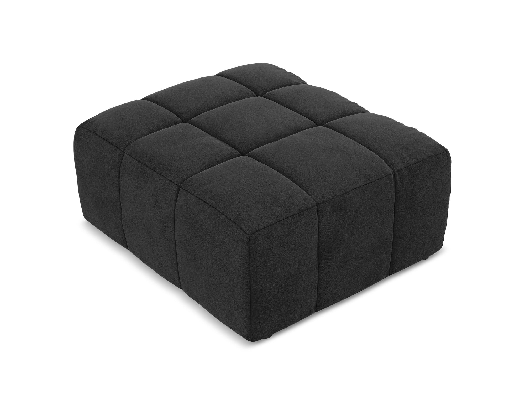 Pouf / velvet module ALOHA black