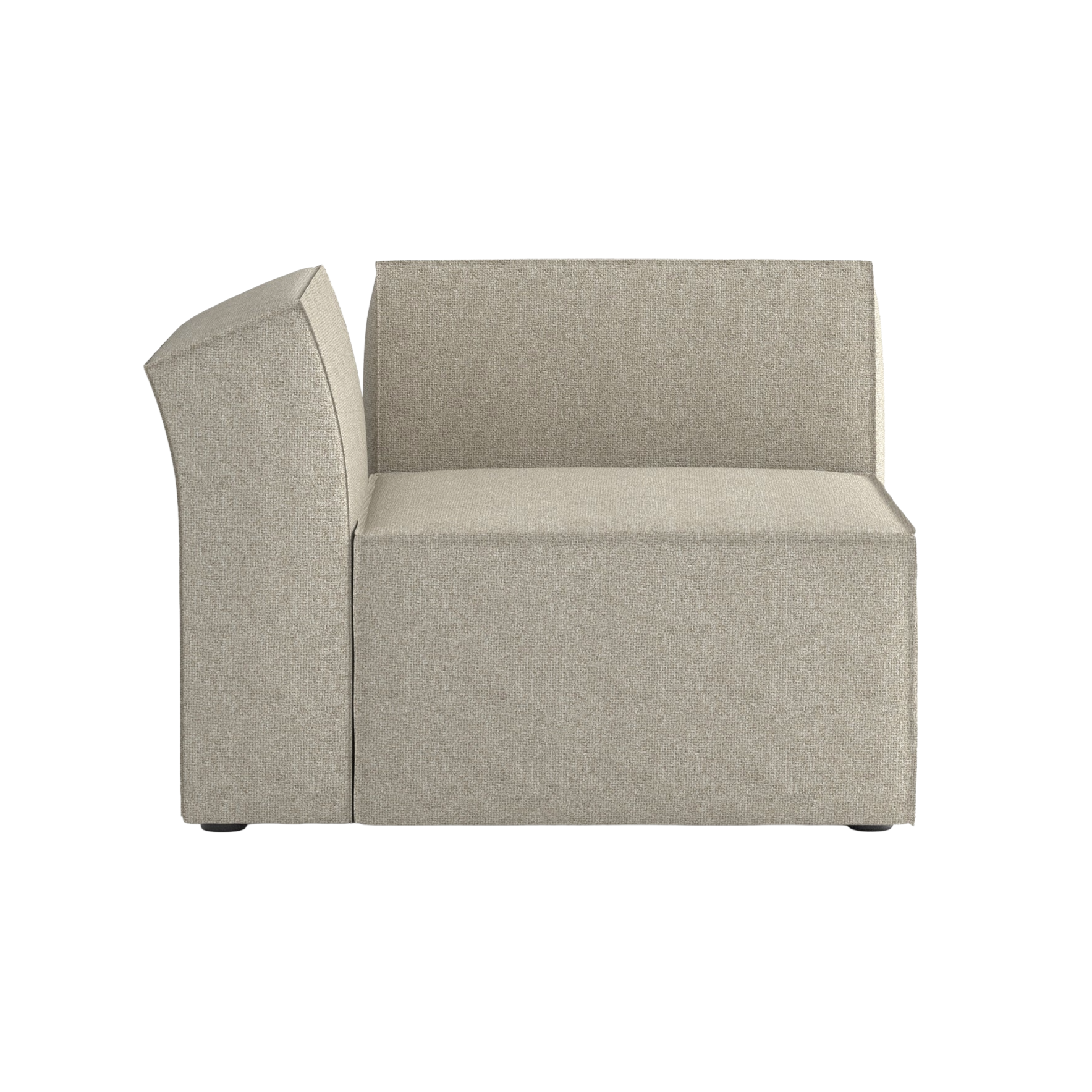 Modulsofa ANDO - linkes Modul taupe
