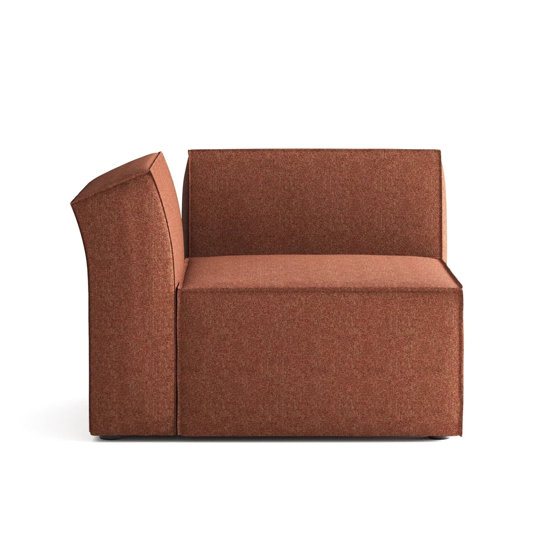 Sofa modulare ANDO - linkes Modul rostrot