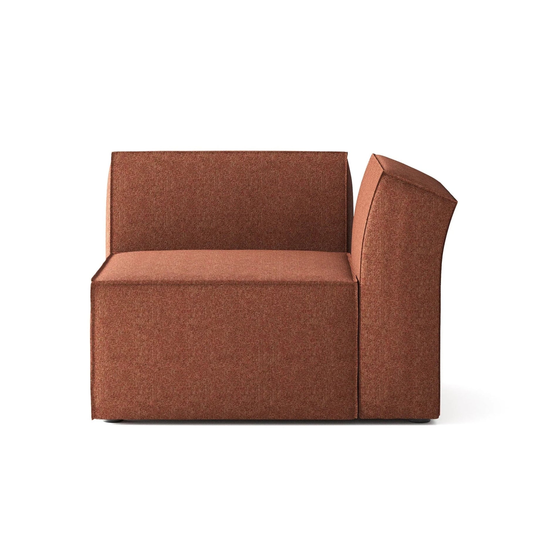 Modulsofa ANDO - rechte Modulkombination rostrot