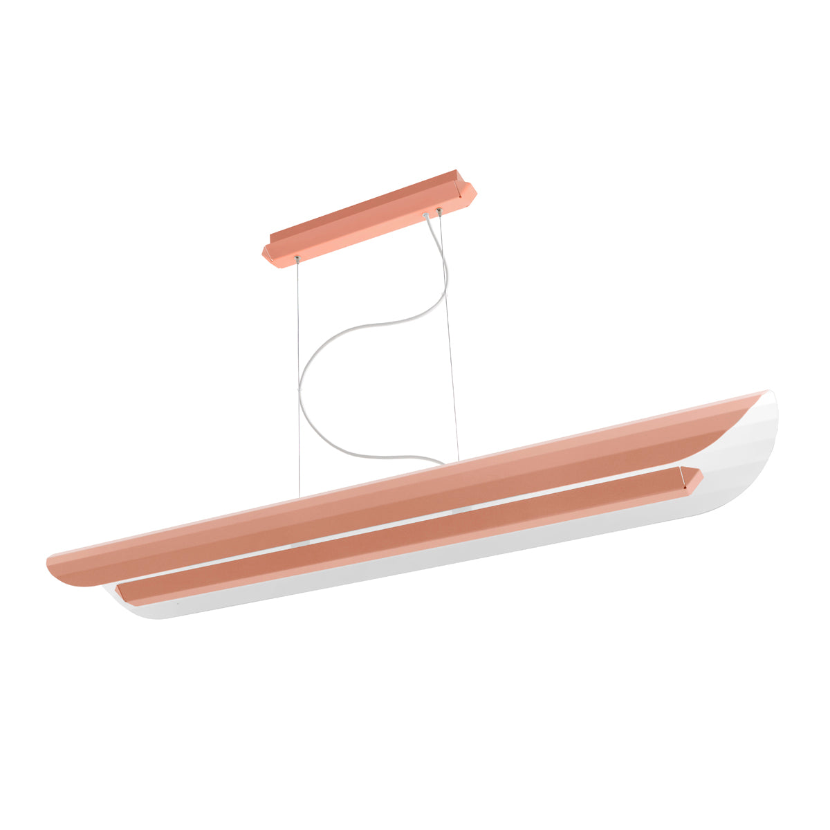 Lineare Pendelleuchte APOLIN gebrochenes Rosa