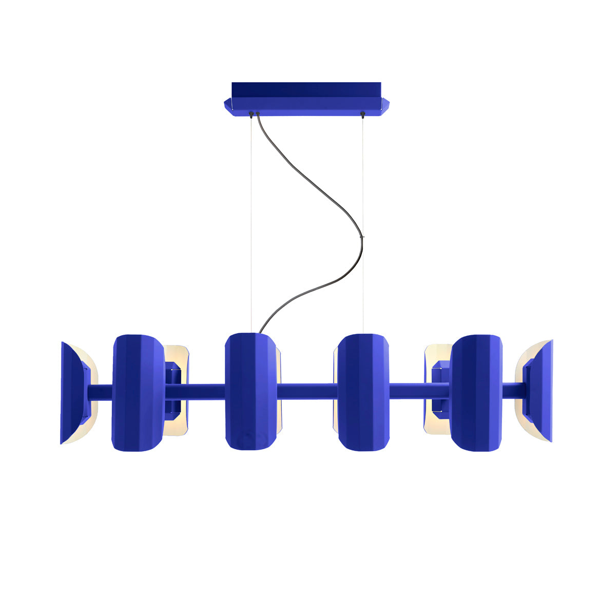 Mehrarmige Pendelleuchte APOLIN kobaltblau