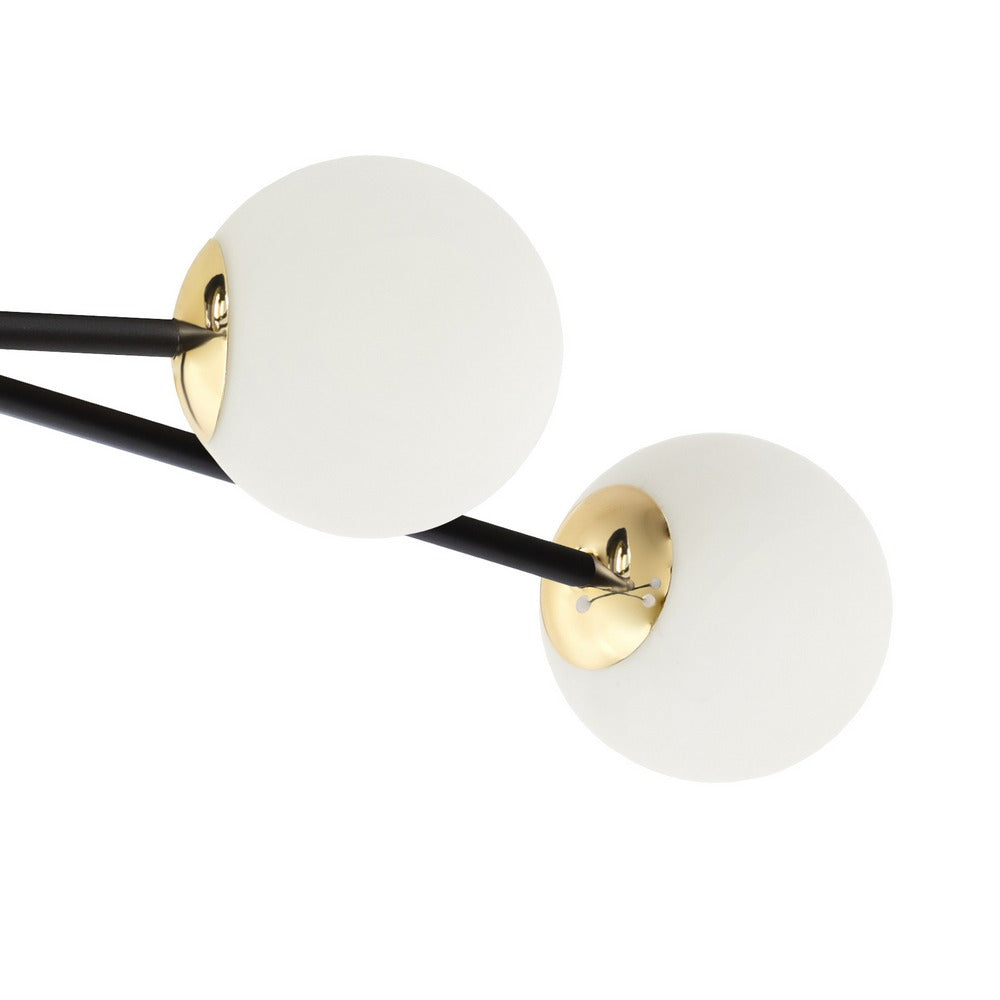 ASTRA 6 ceiling lamp black with gold