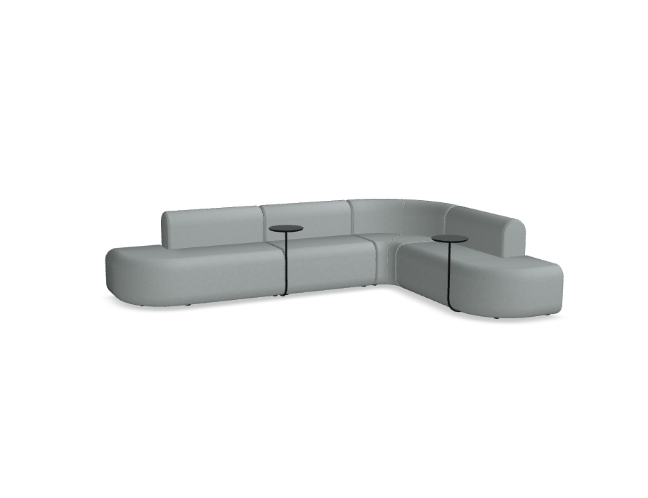 4-module corner sofa, upholstered artico